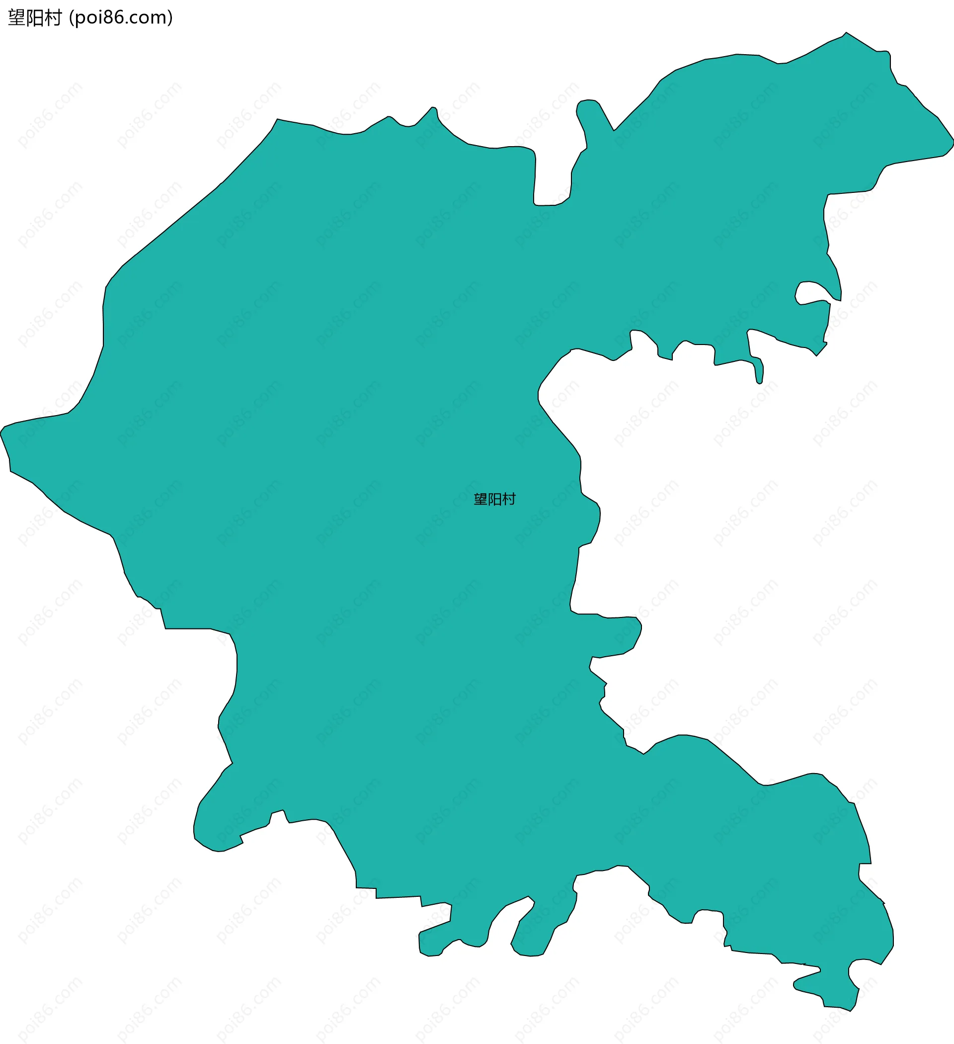 望阳村边界地图