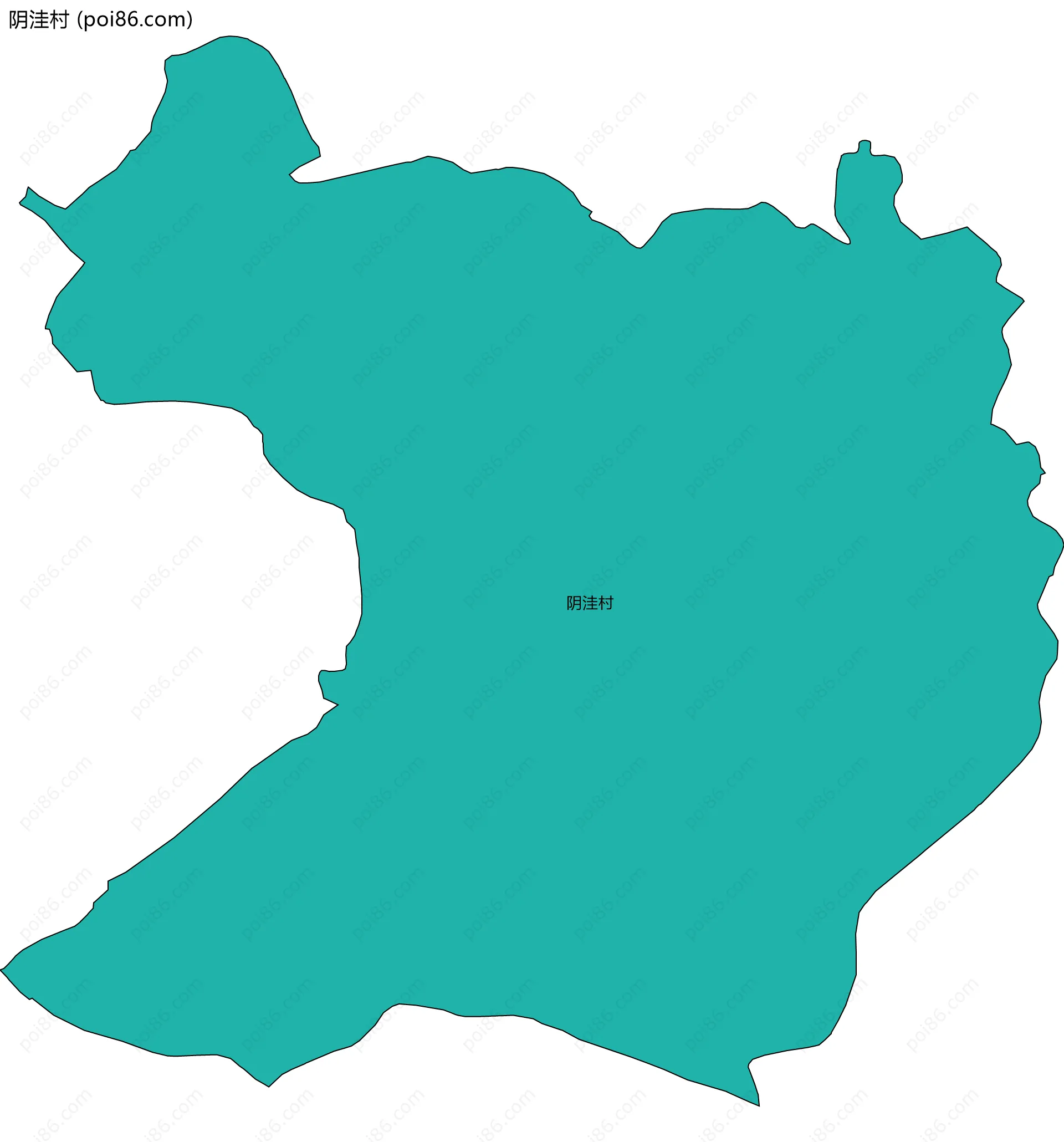 阴洼村边界地图