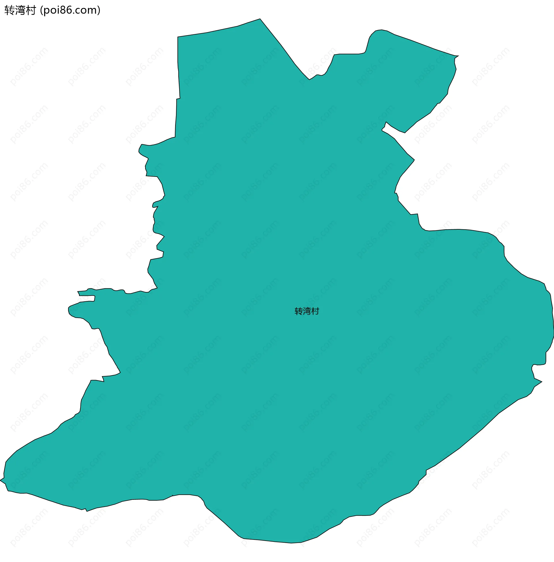 转湾村边界地图