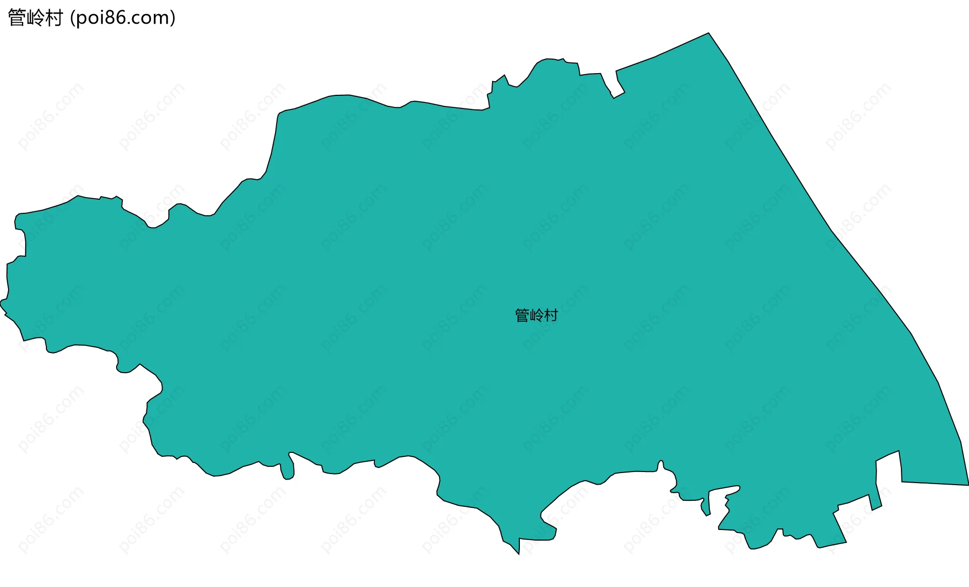 管岭村边界地图