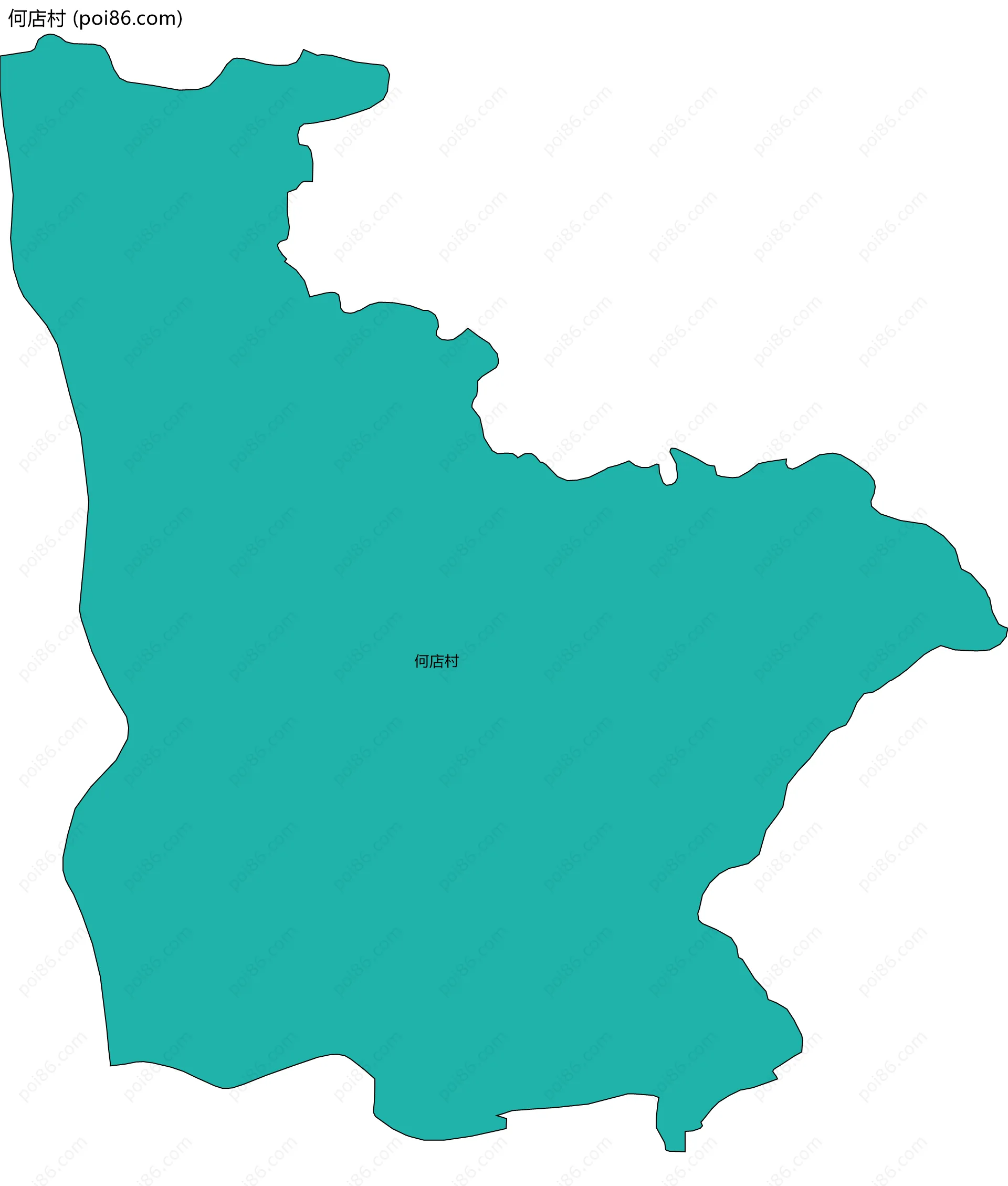 何店村边界地图