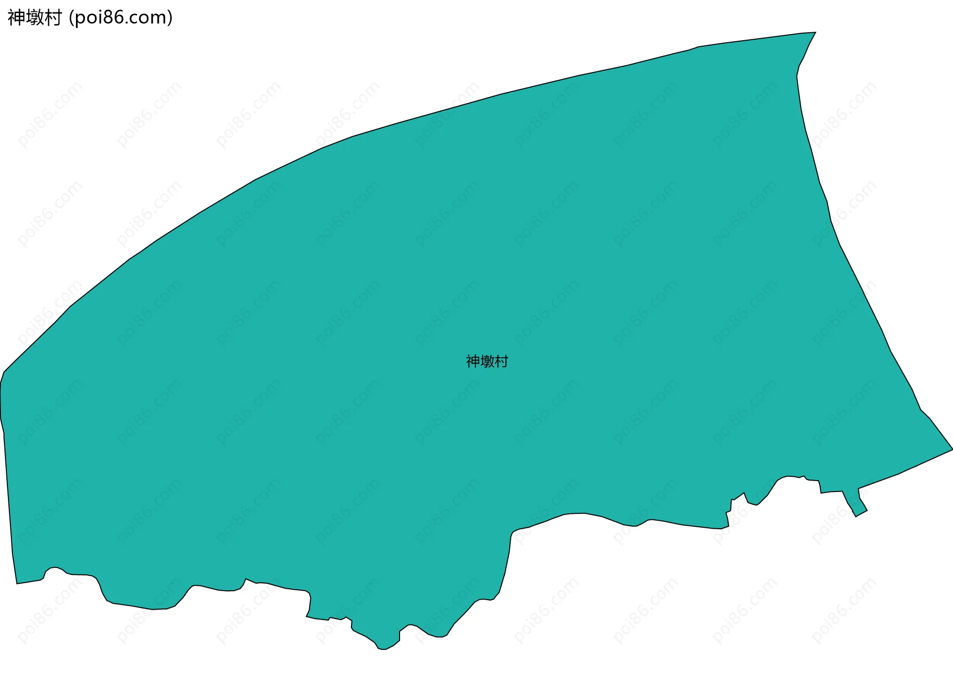 神墩村边界地图
