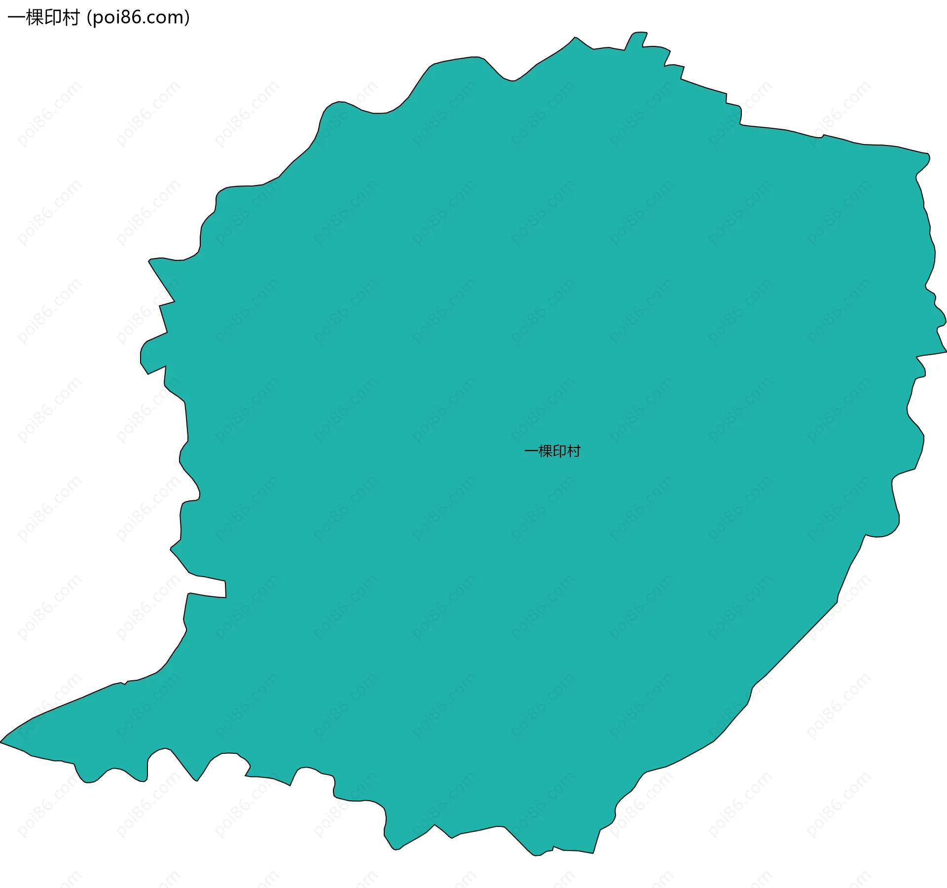 一棵印村边界地图