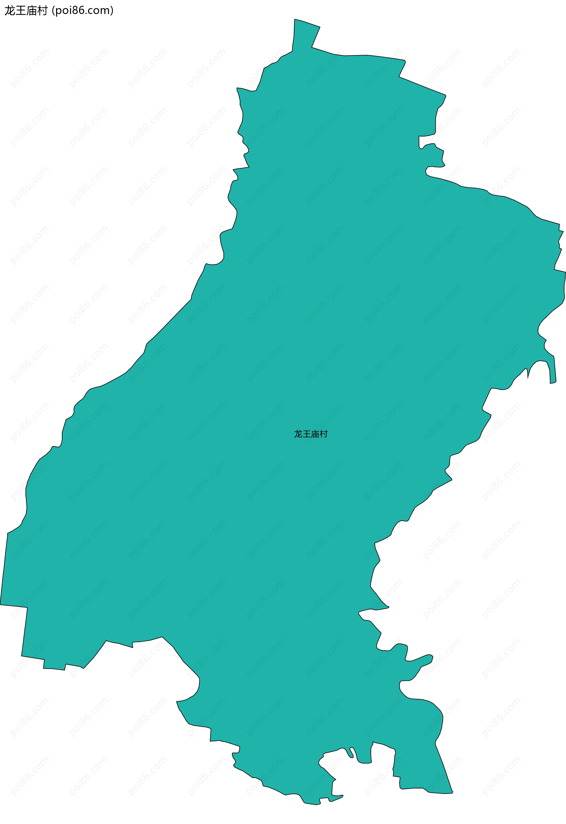 龙王庙村边界地图