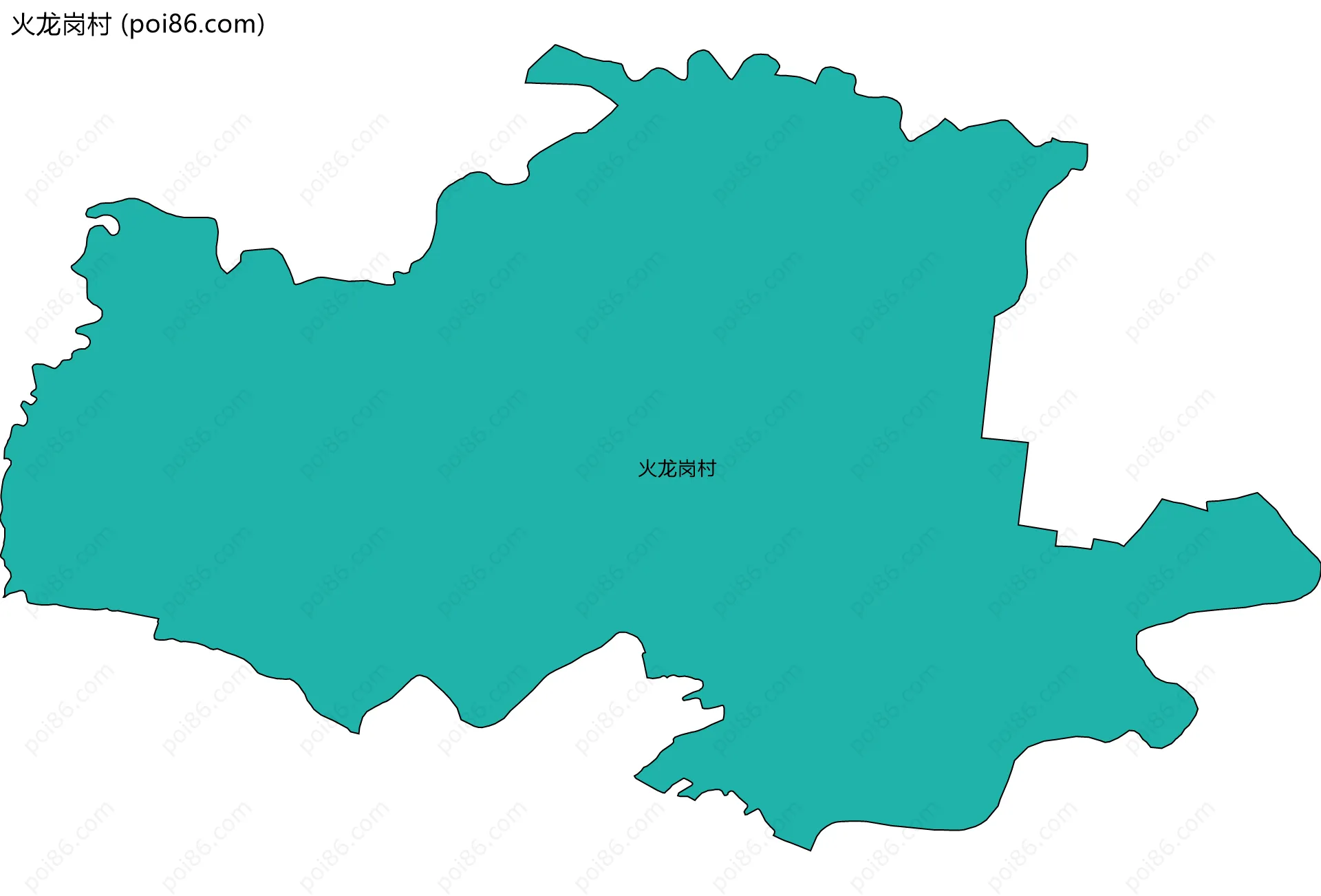 火龙岗村边界地图