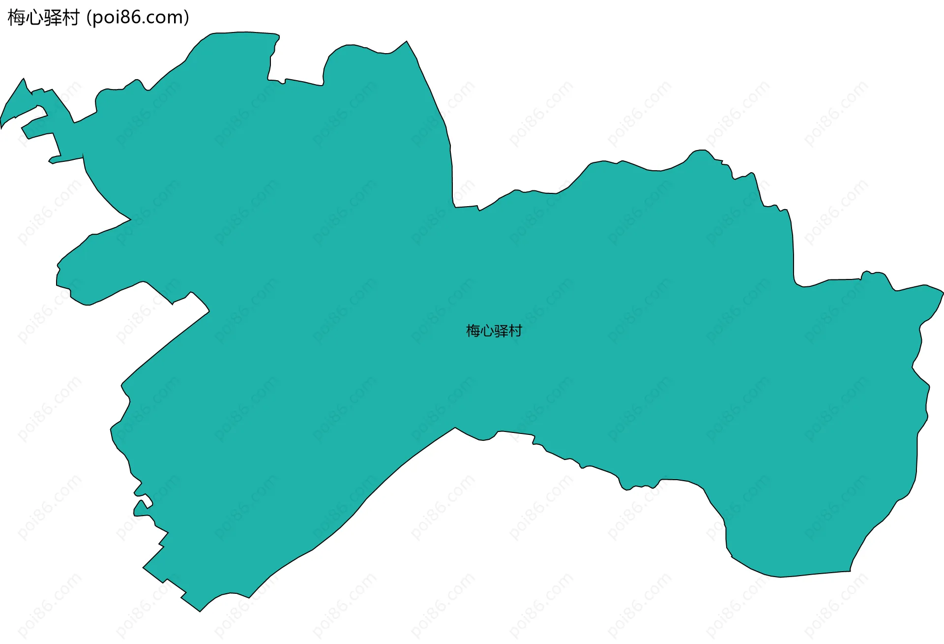 梅心驿村边界地图