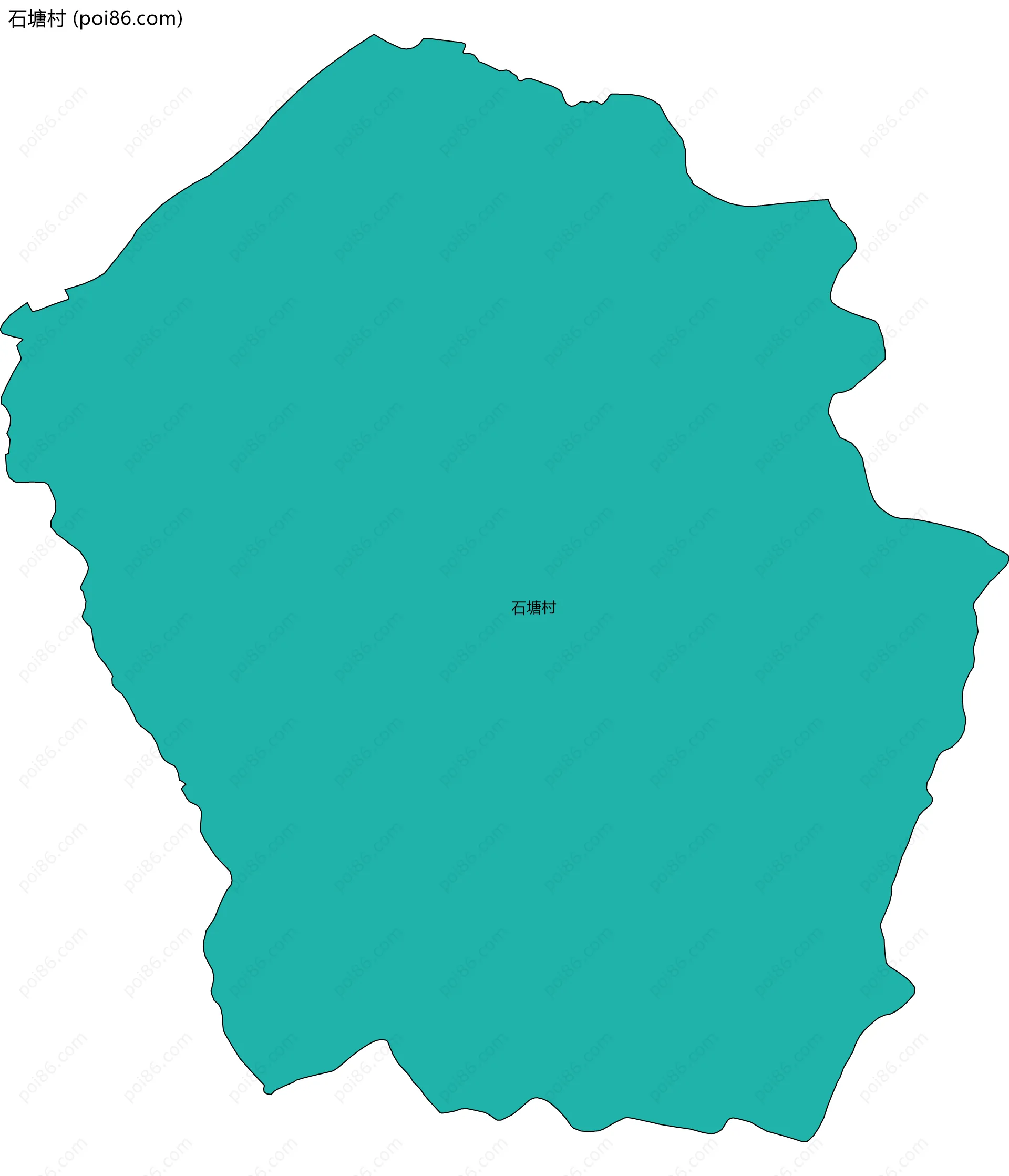 石塘村边界地图