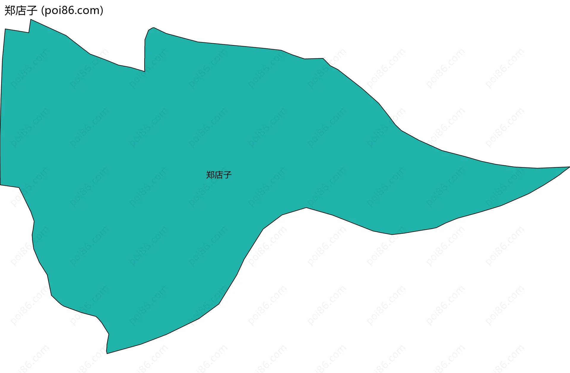 郑店子边界地图