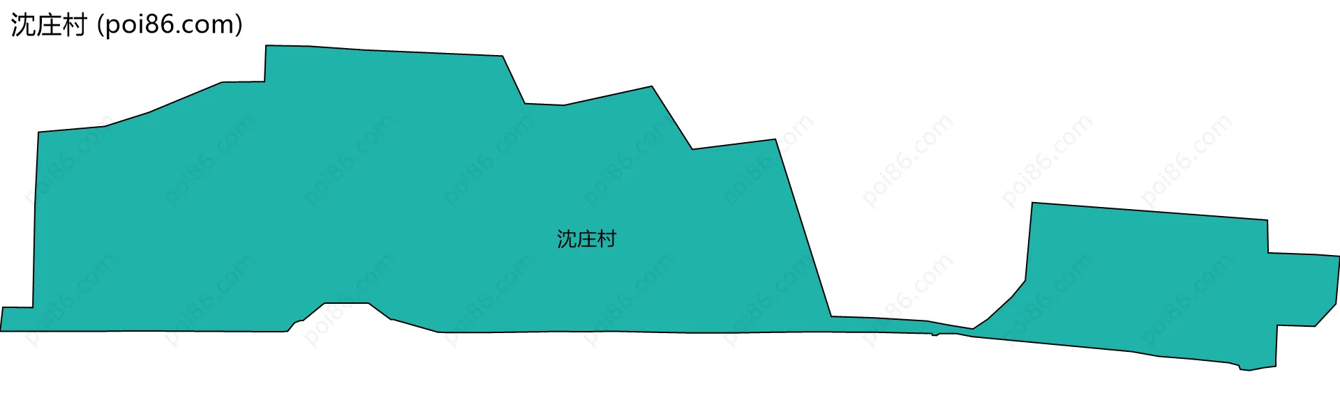沈庄村边界地图