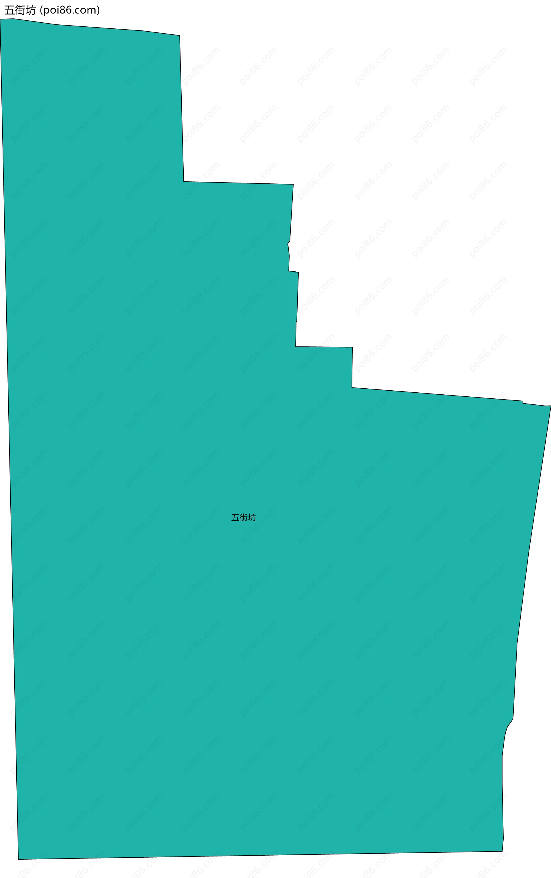 五街坊边界地图