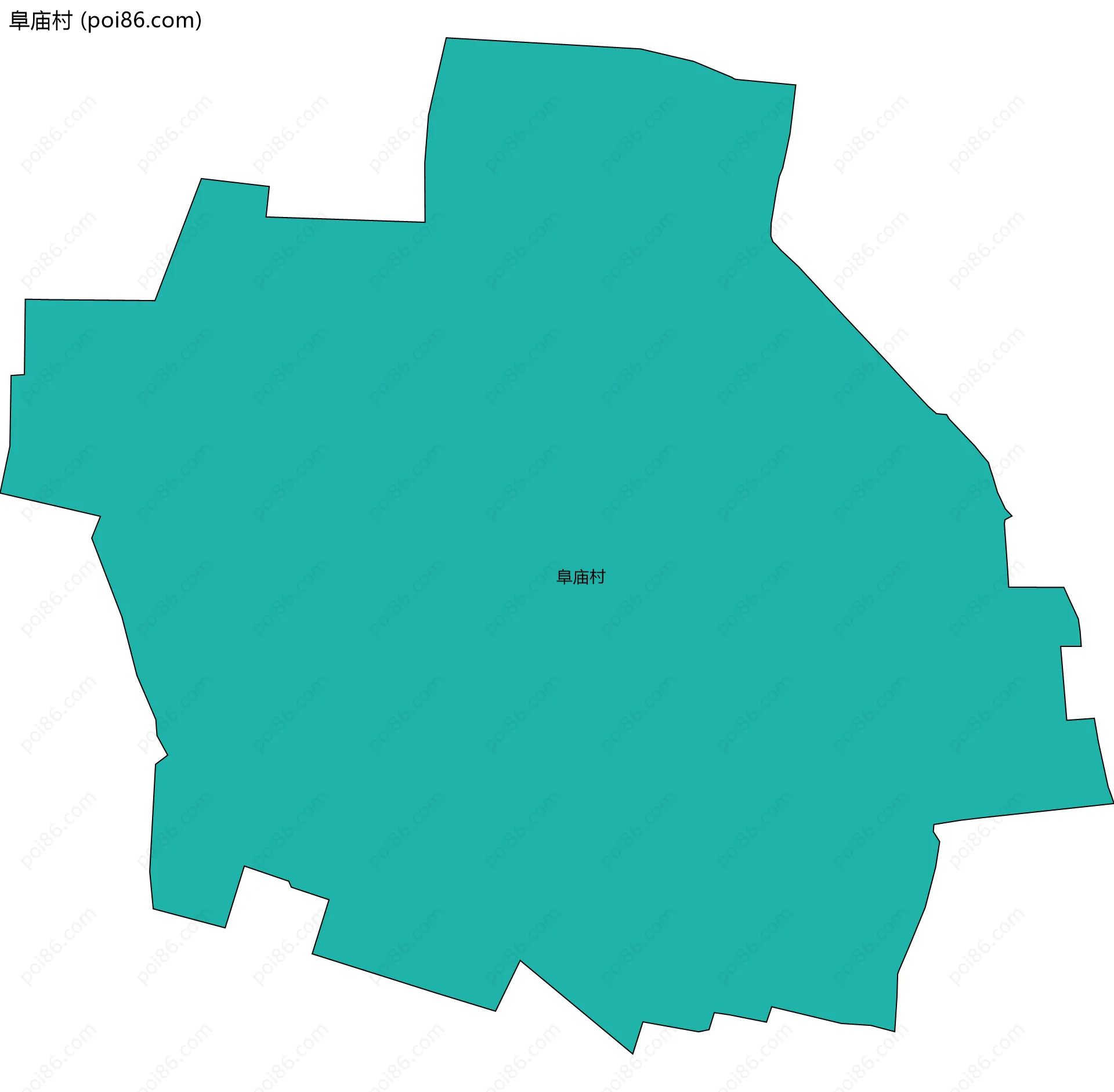 阜庙村边界地图