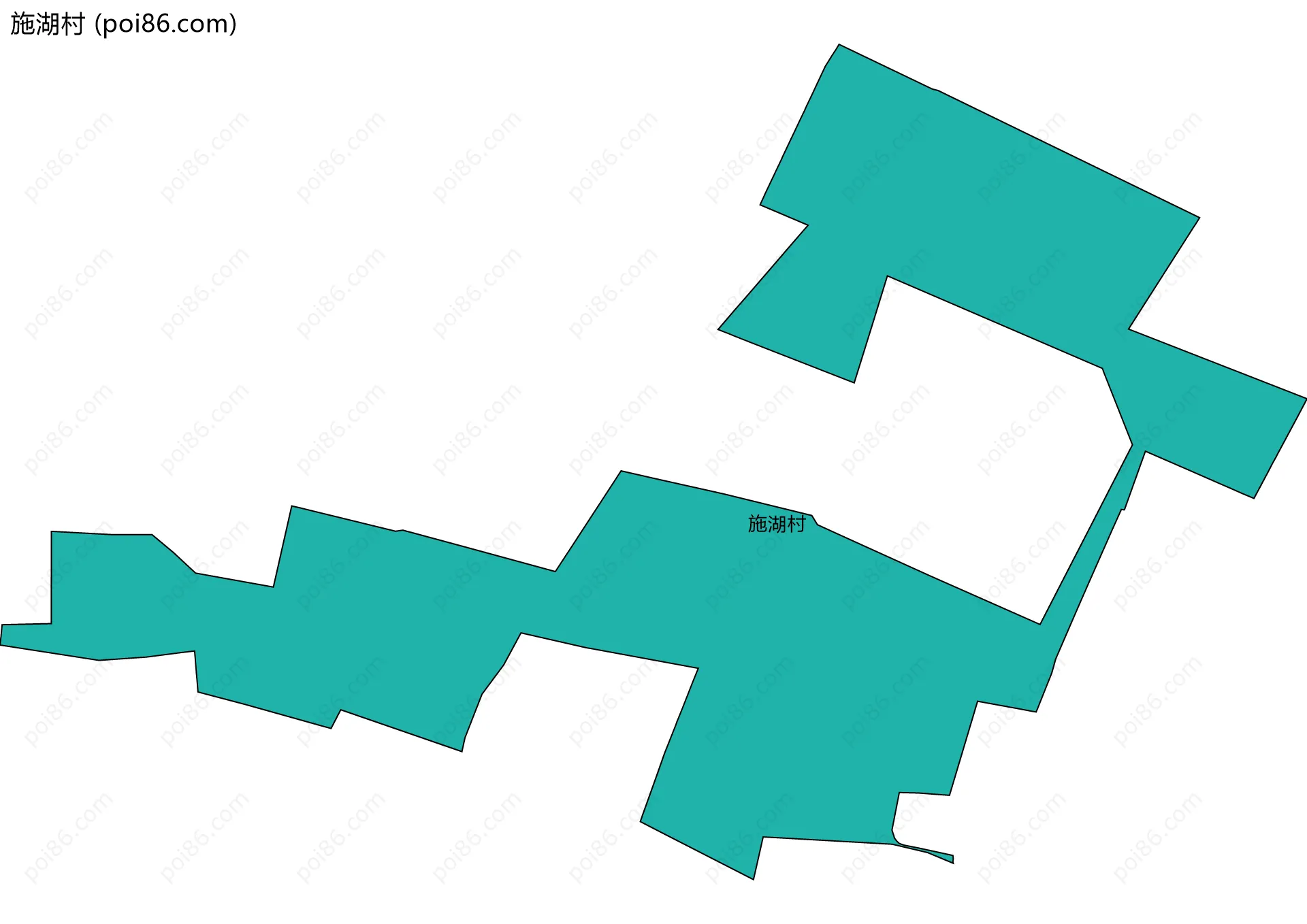 施湖村边界地图
