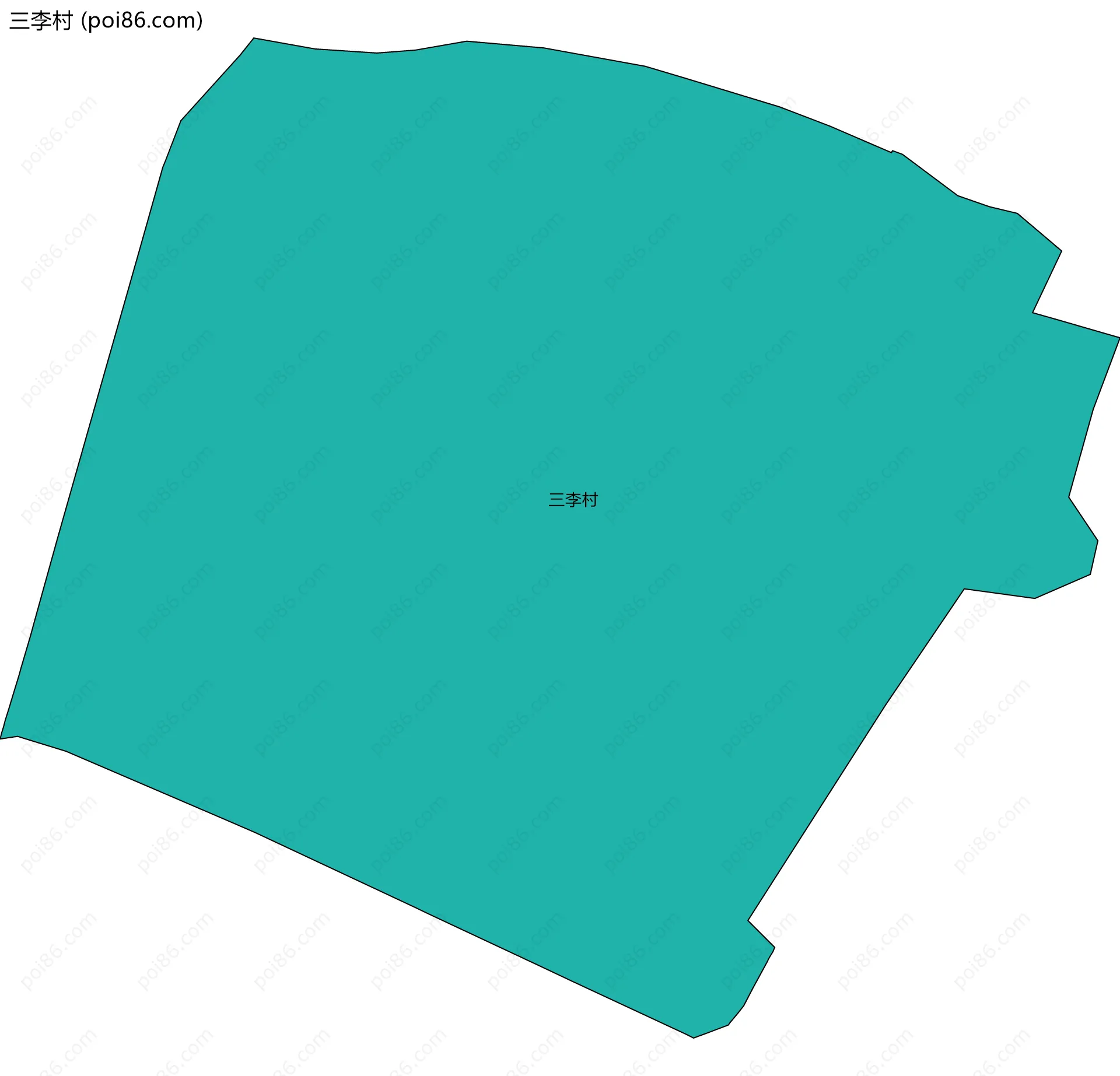 三李村边界地图