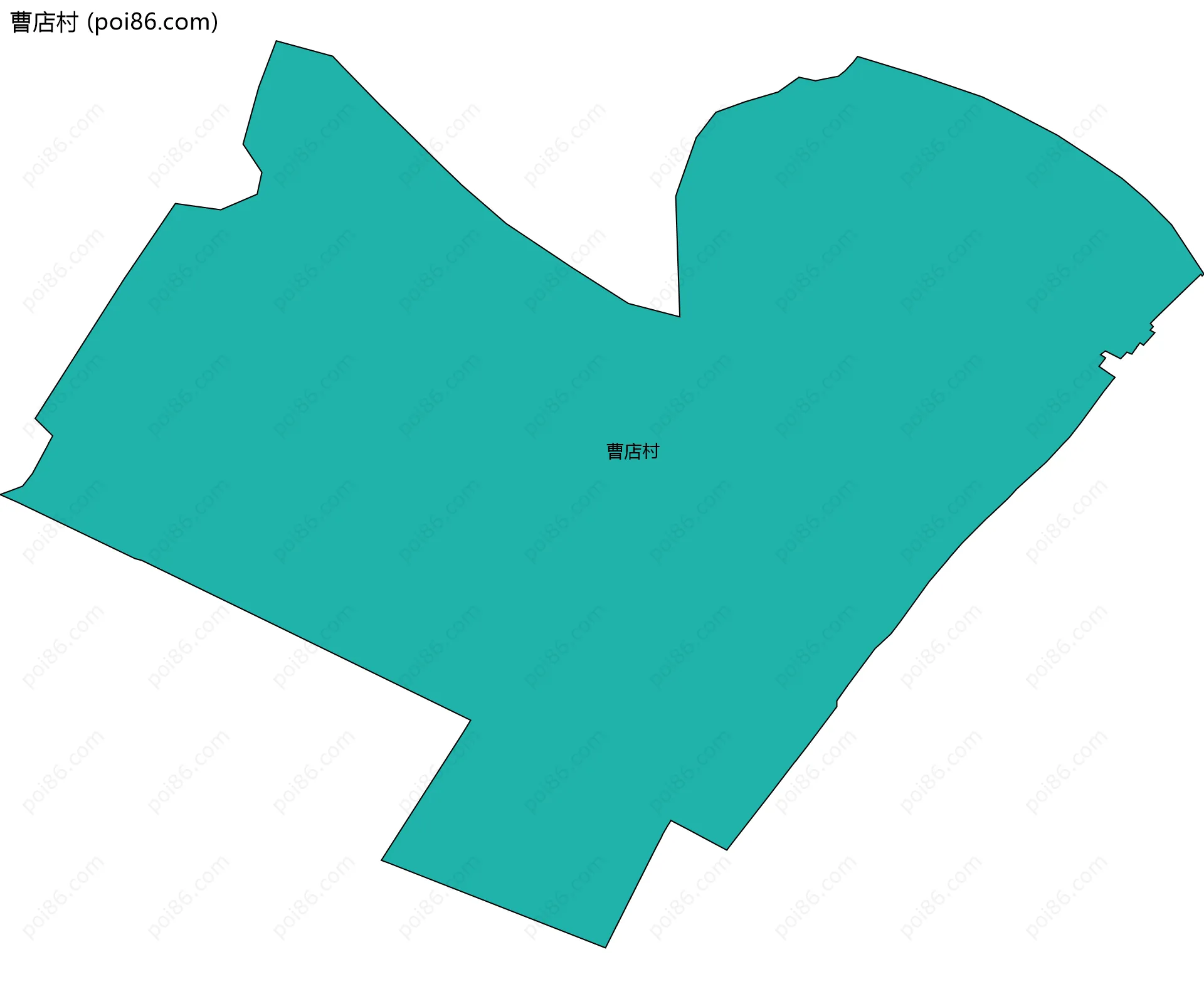 曹店村边界地图