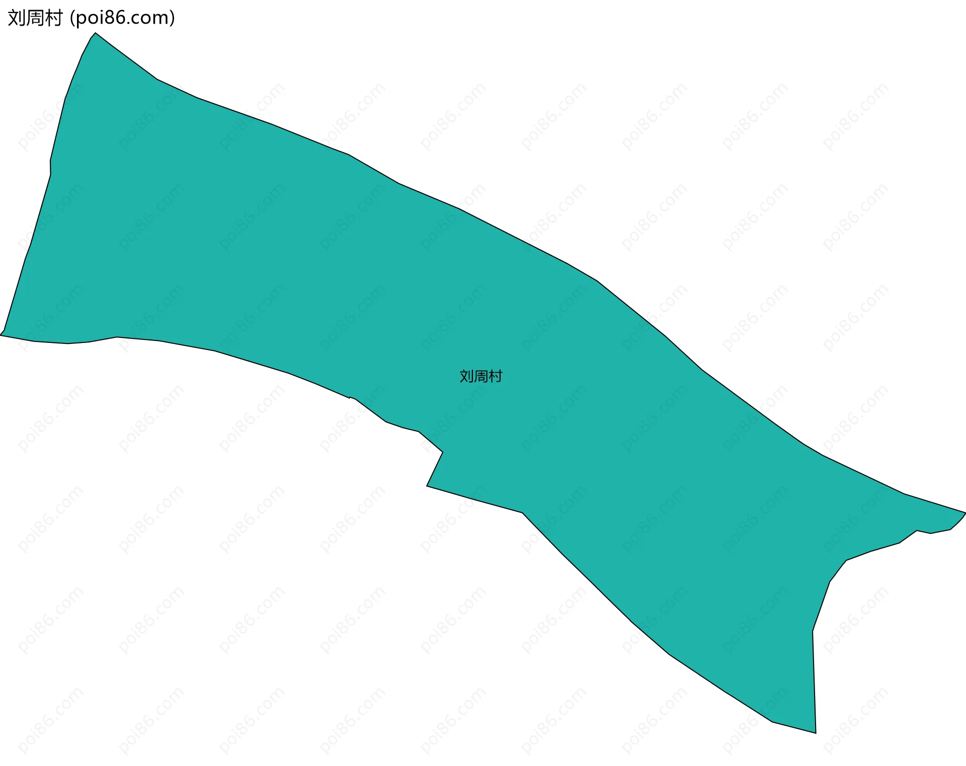 刘周村边界地图