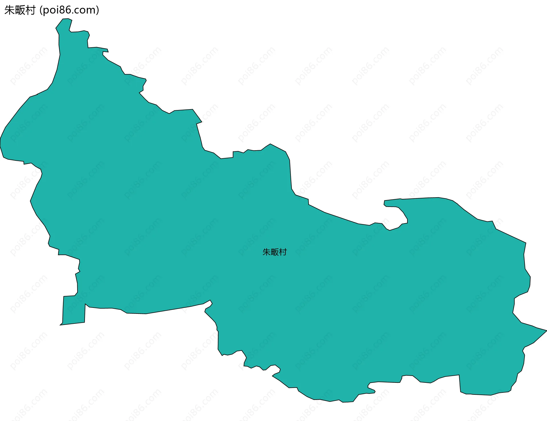 朱畈村边界地图