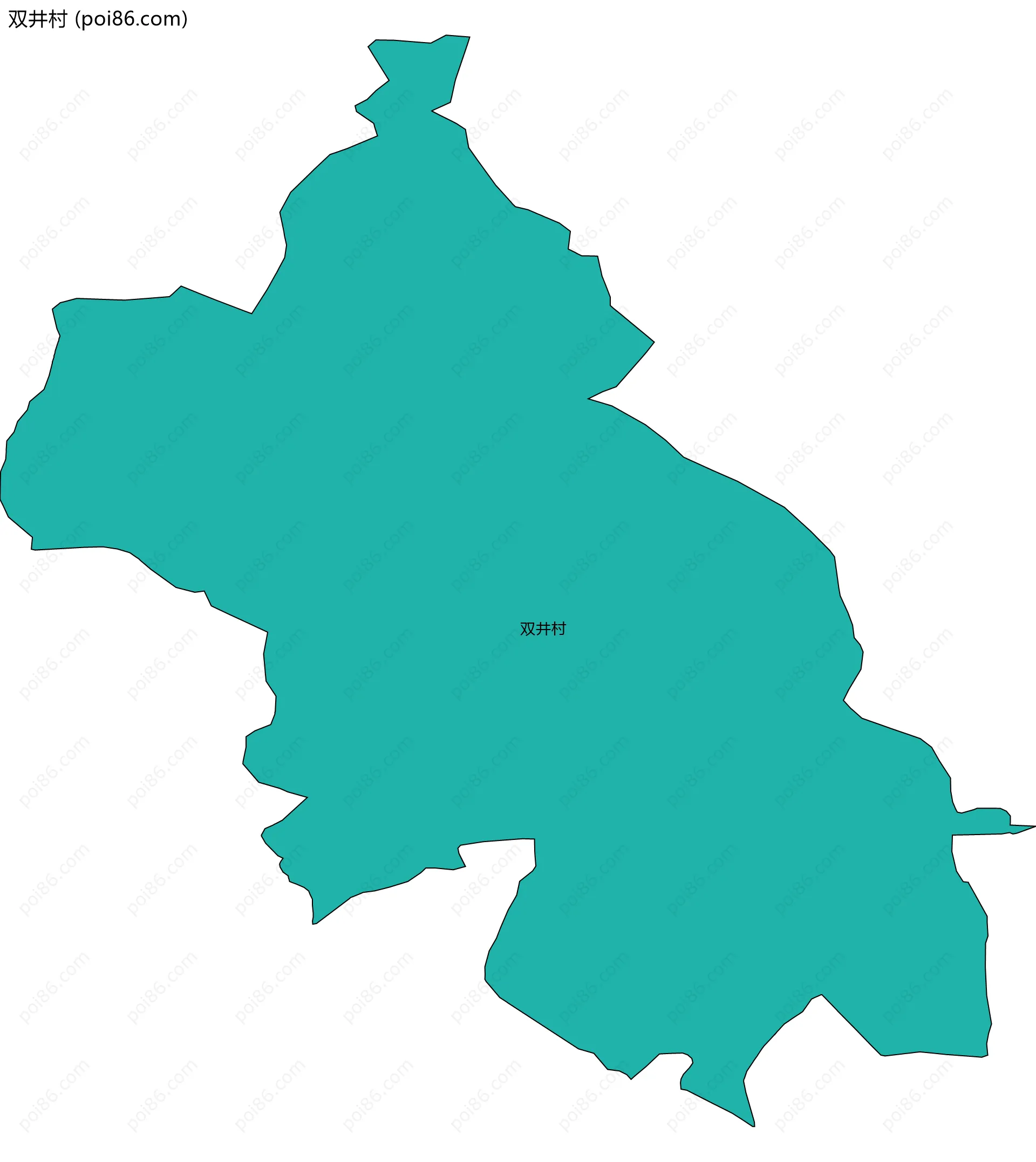 双井村边界地图