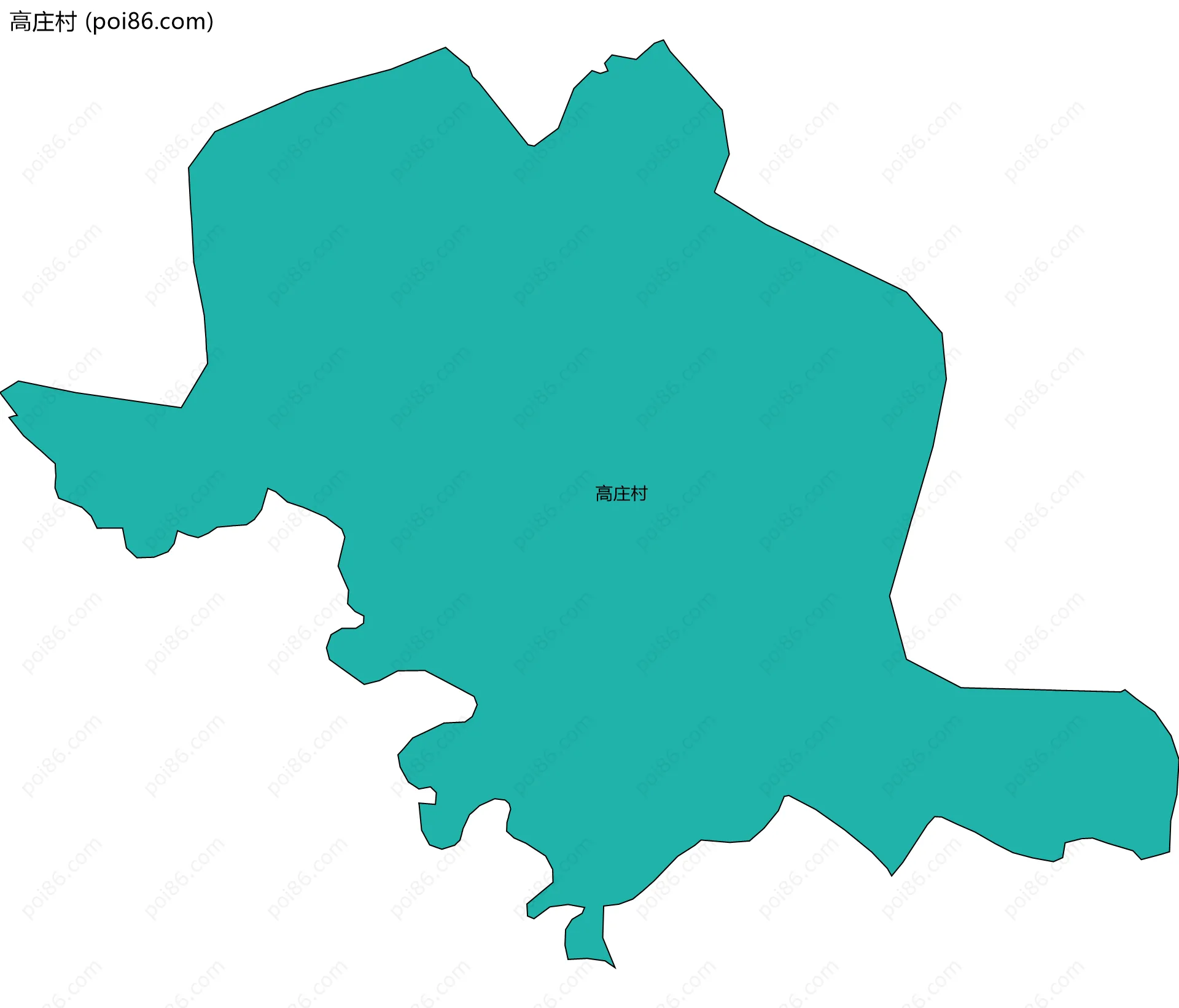 高庄村边界地图