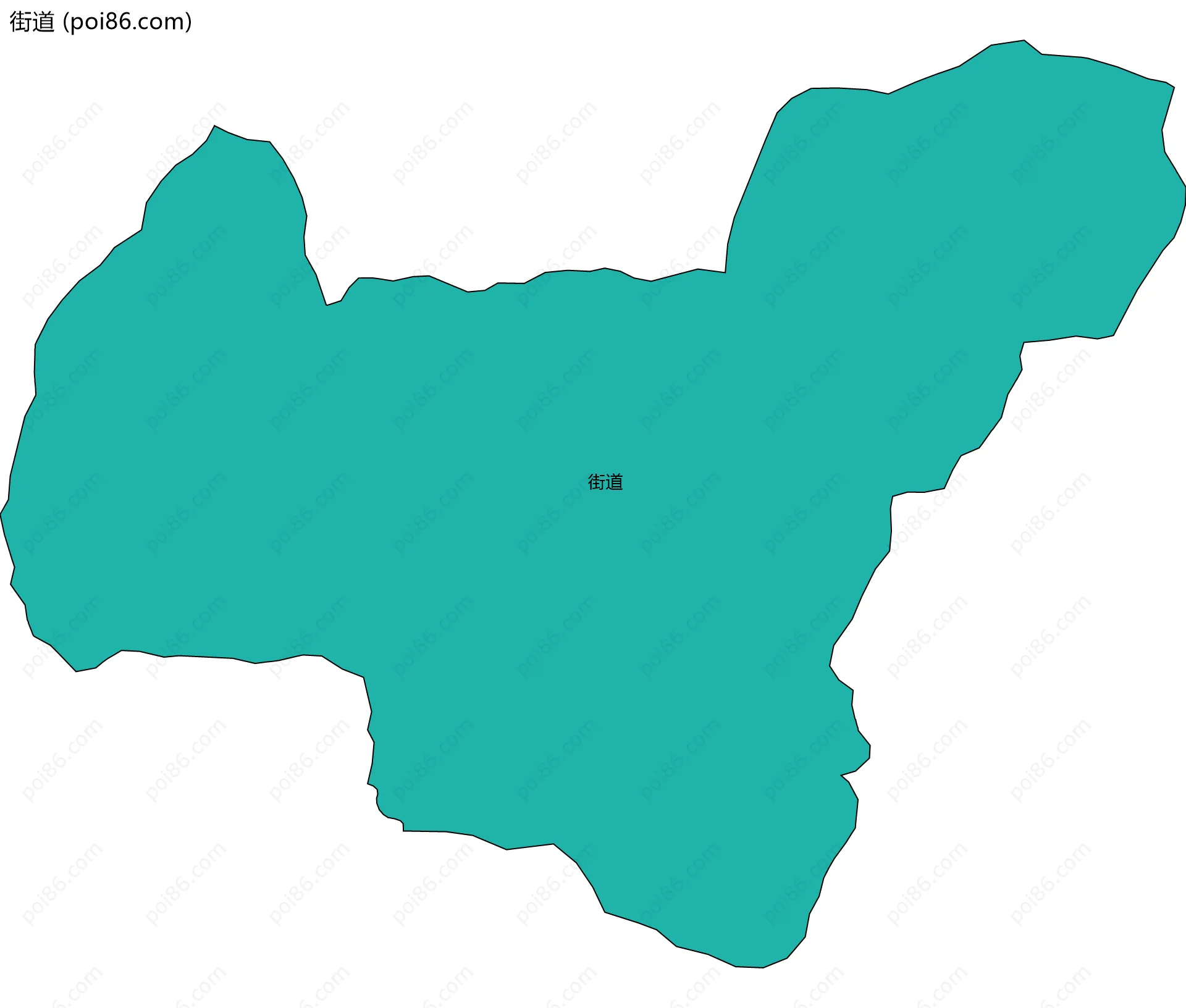 街道边界地图