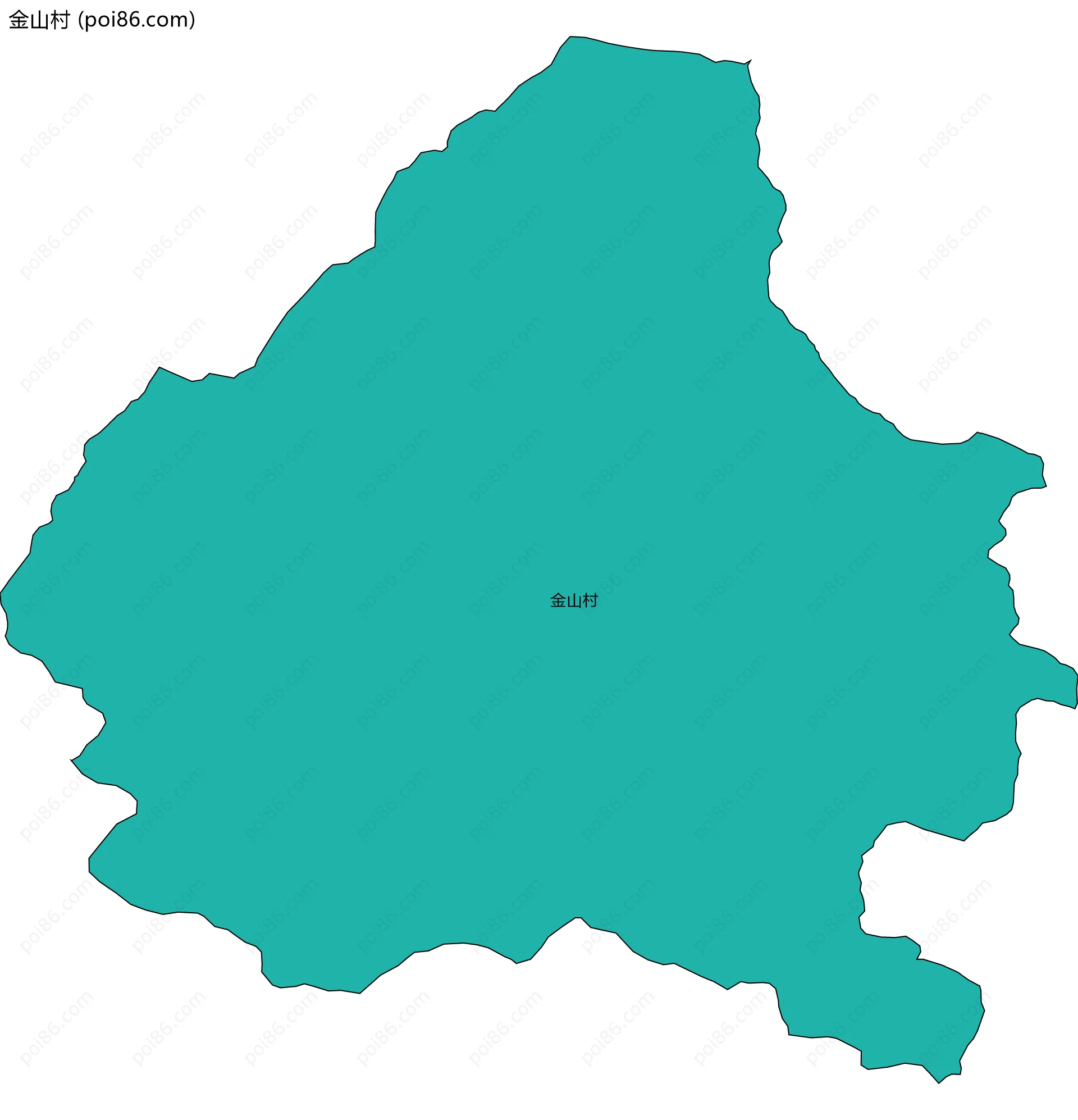 金山村边界地图