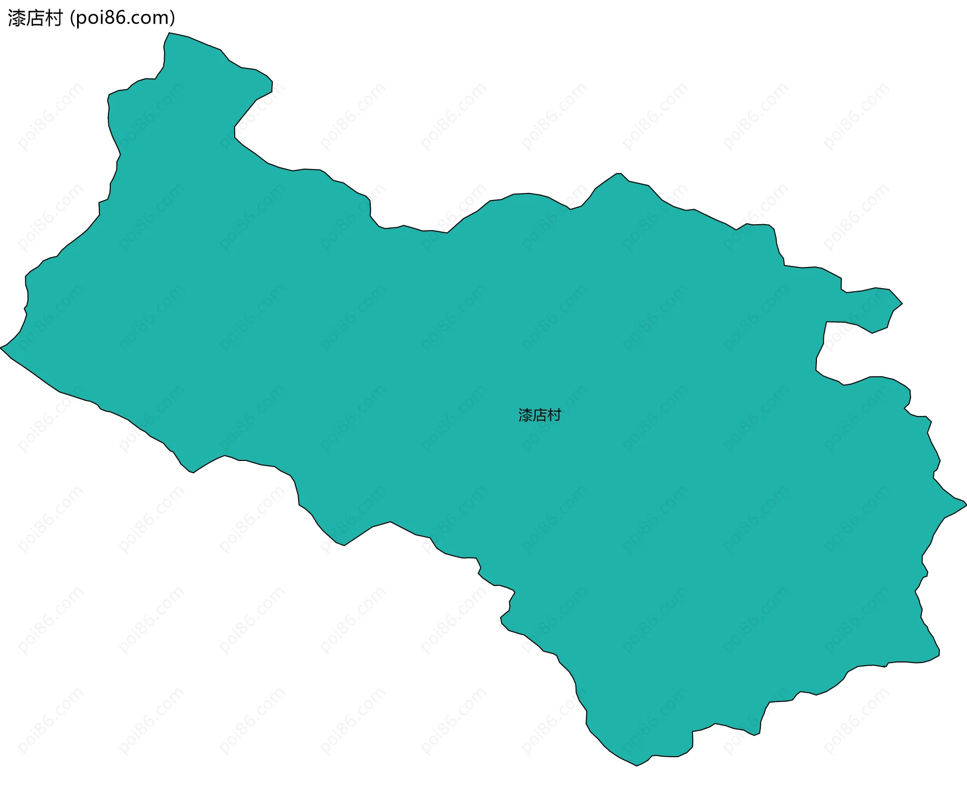漆店村边界地图