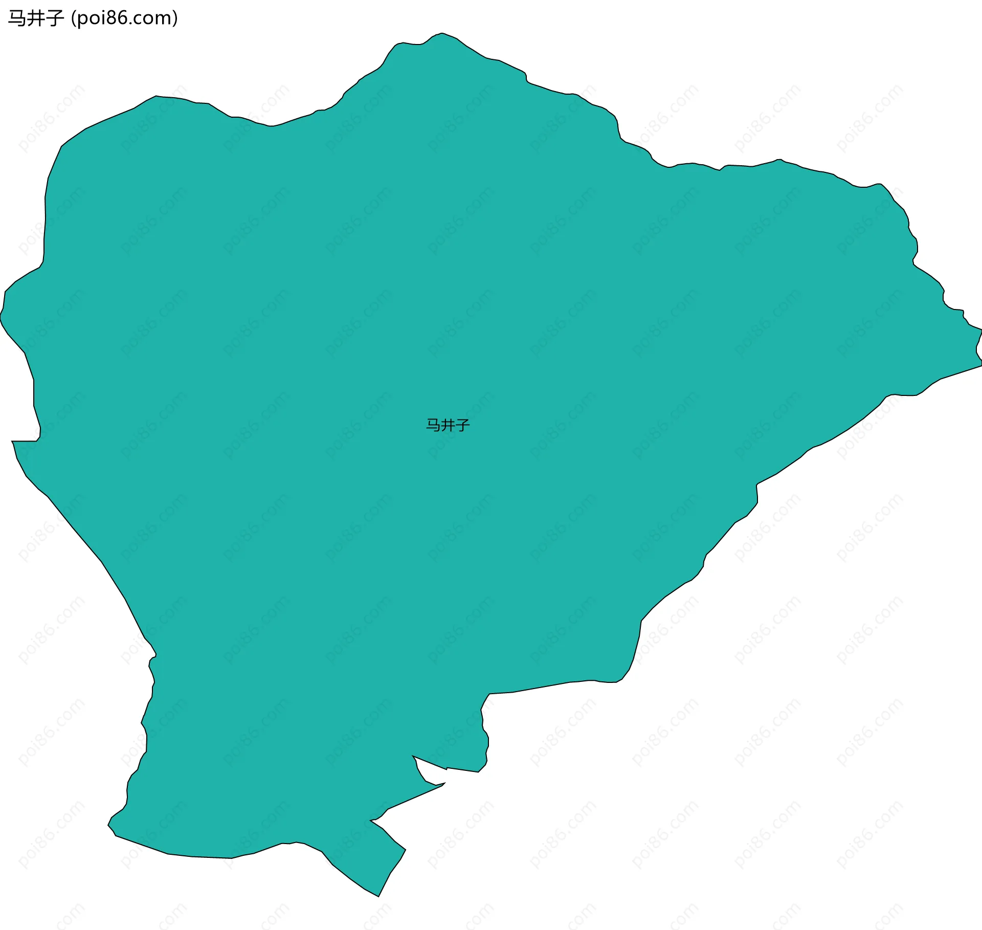 马井子边界地图