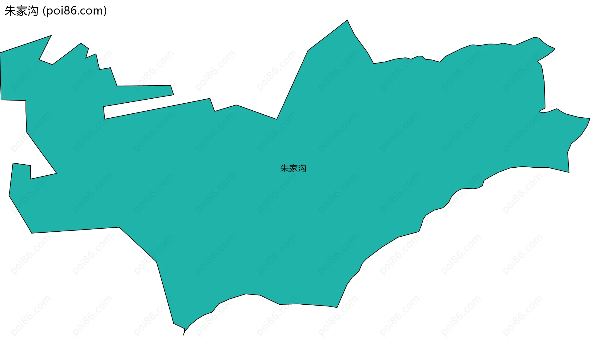 朱家沟边界地图