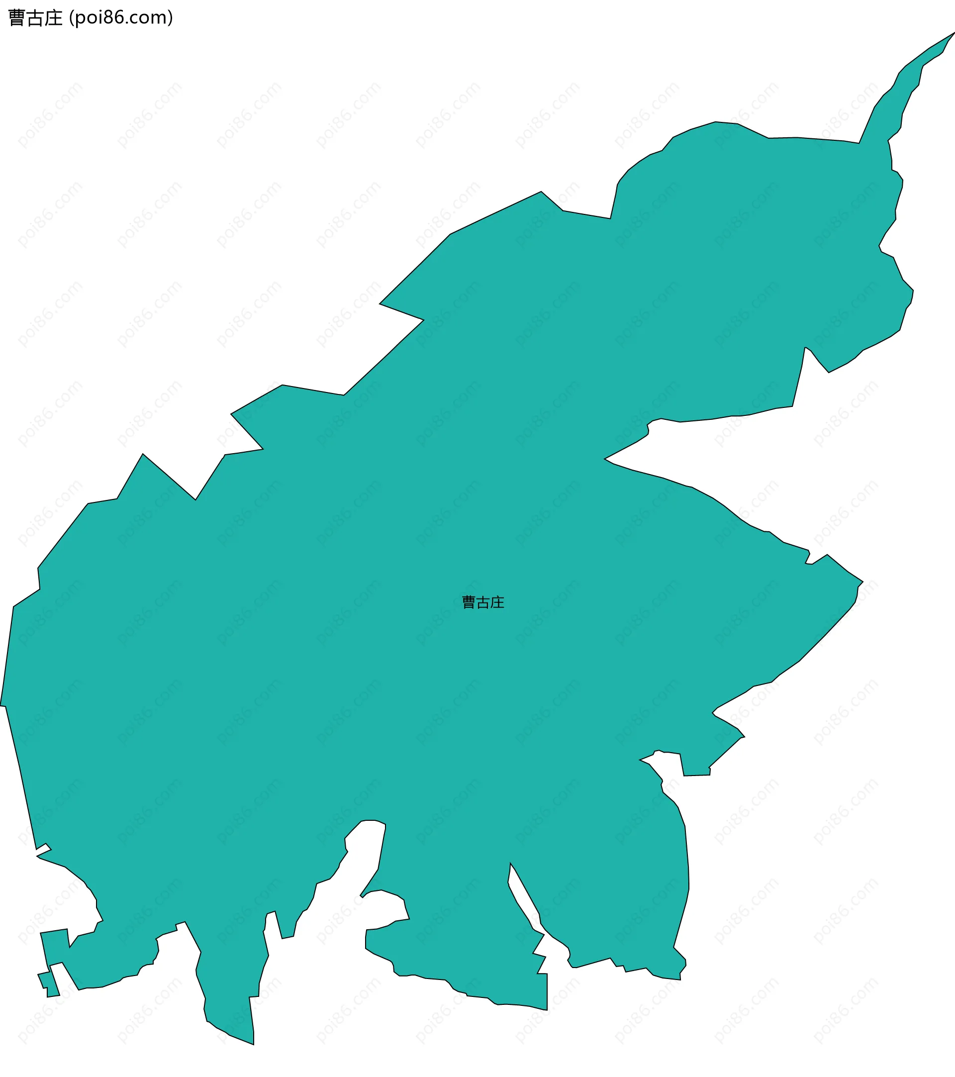 曹古庄边界地图