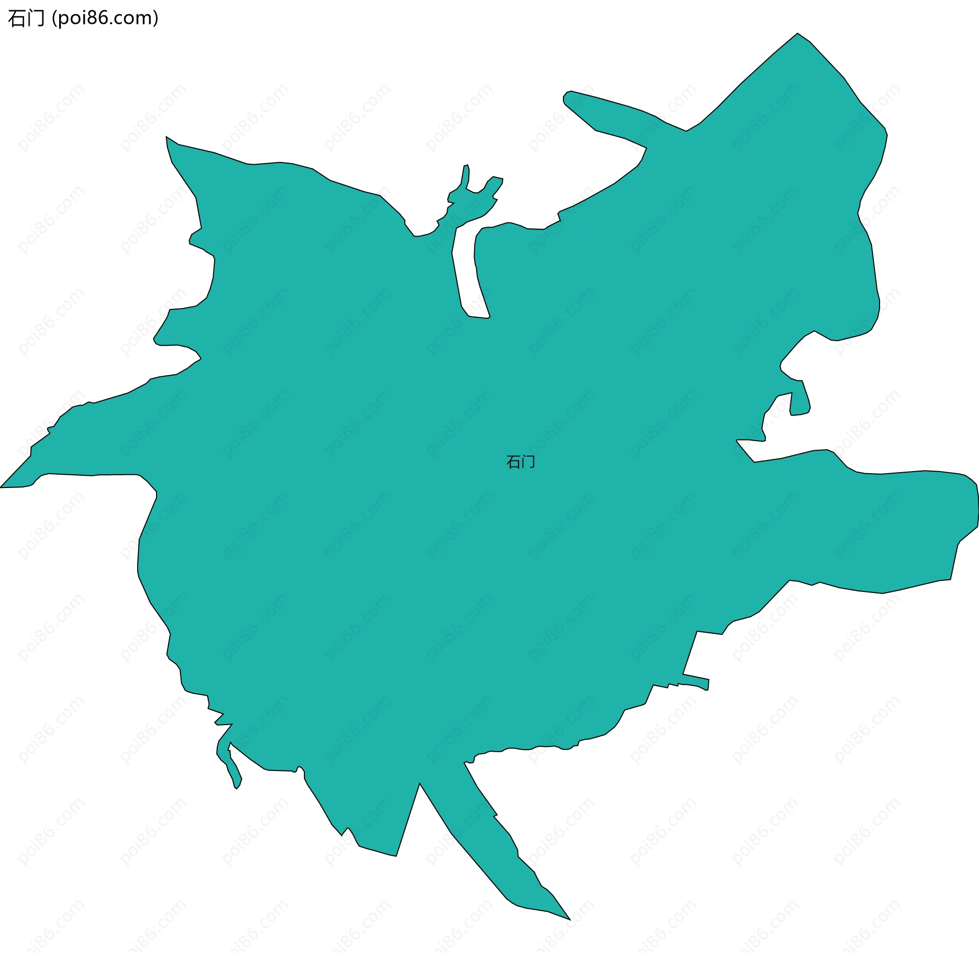 石门边界地图