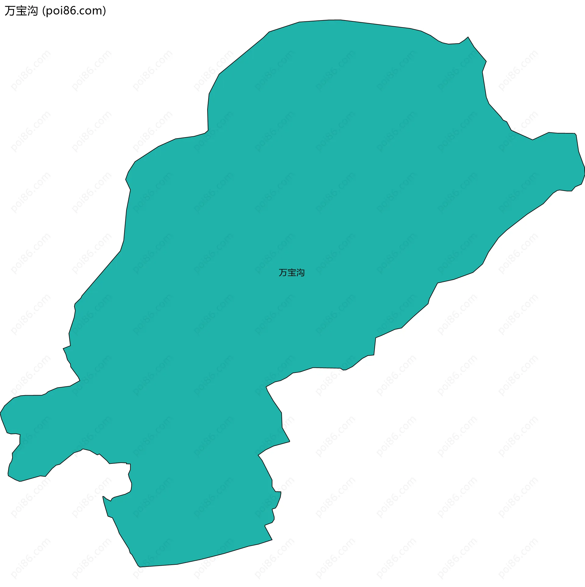 万宝沟边界地图