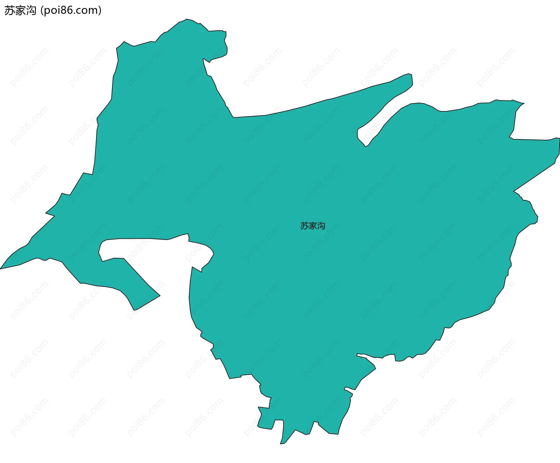 苏家沟边界地图