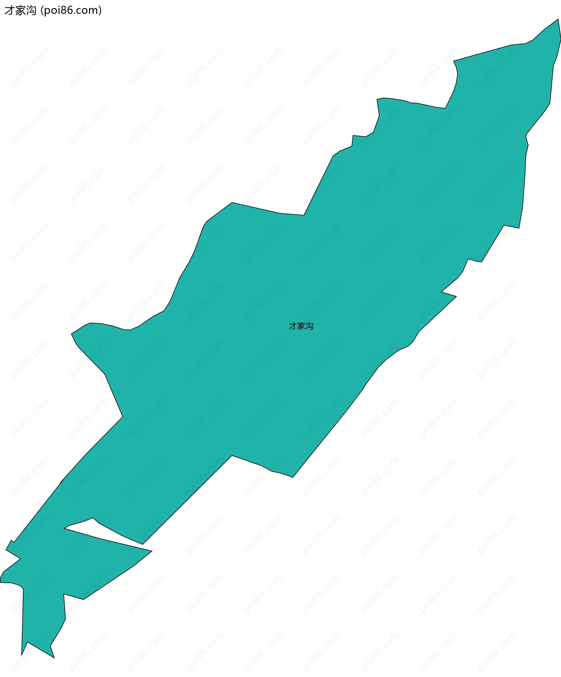 才家沟边界地图