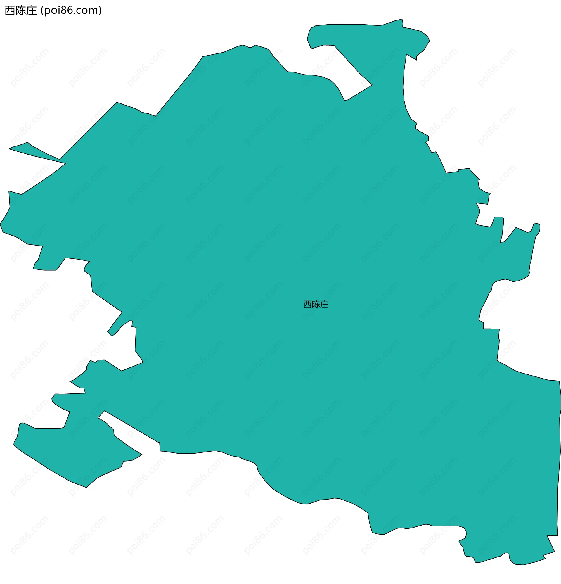 西陈庄边界地图