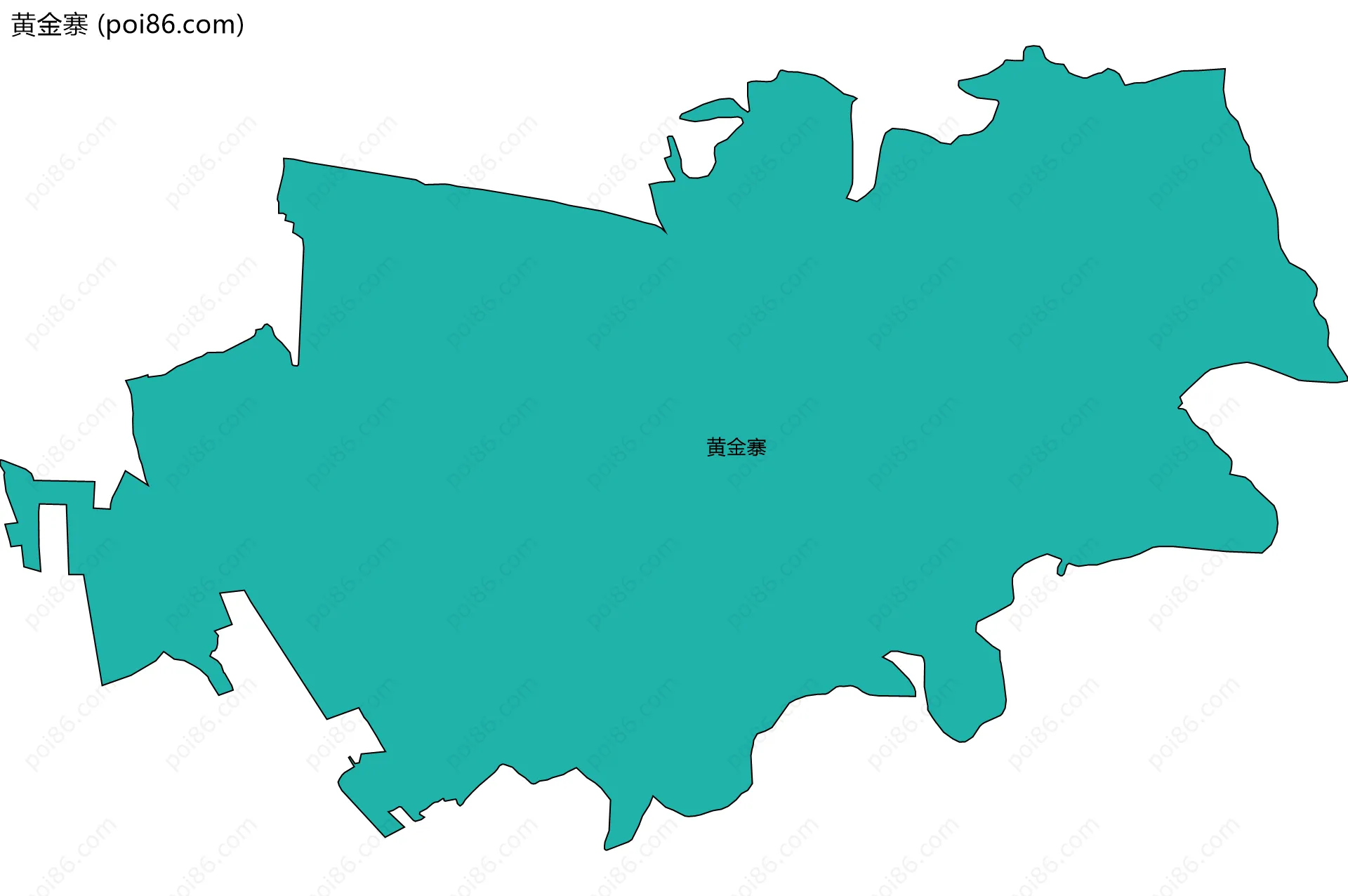 黄金寨边界地图