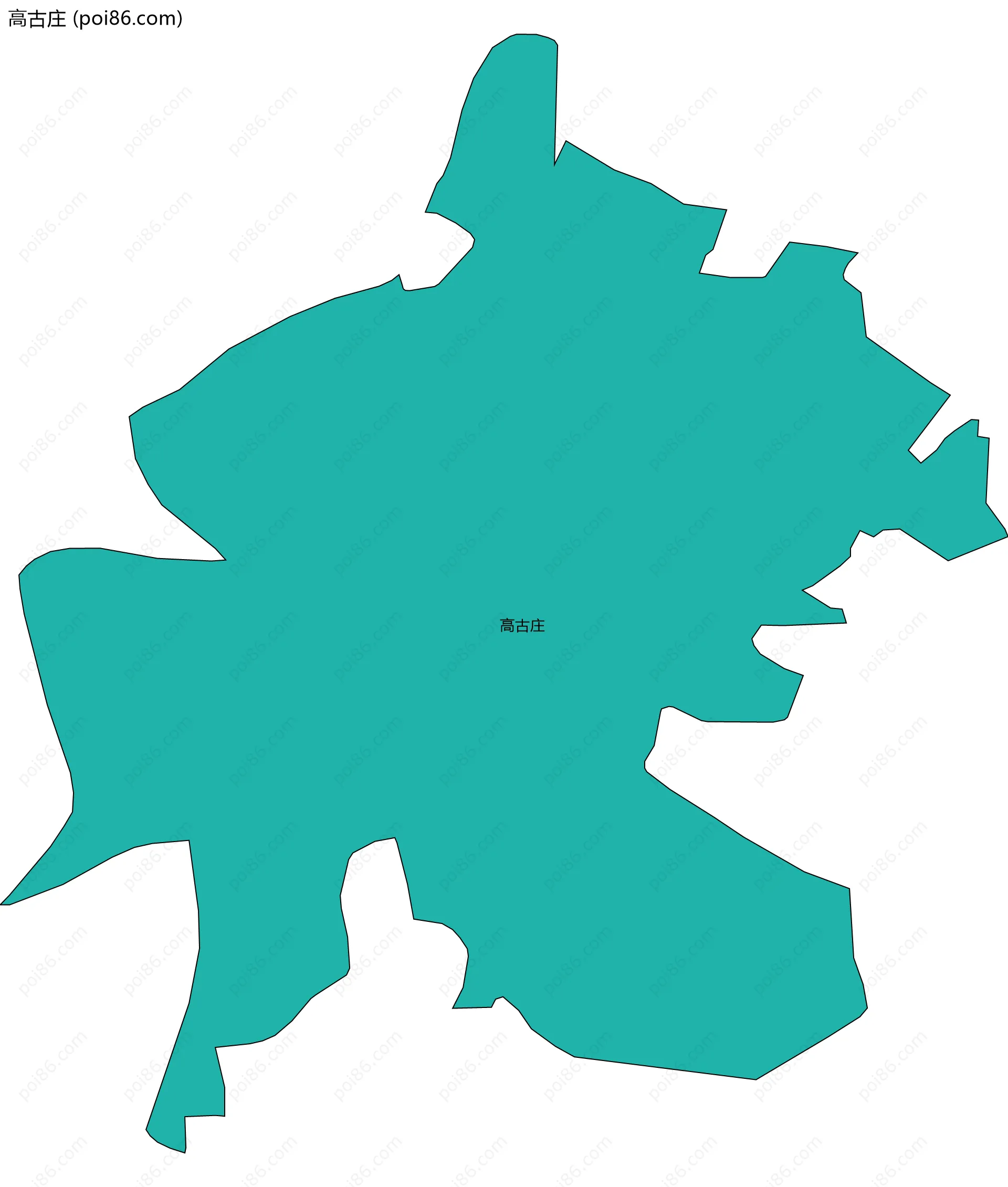 高古庄边界地图