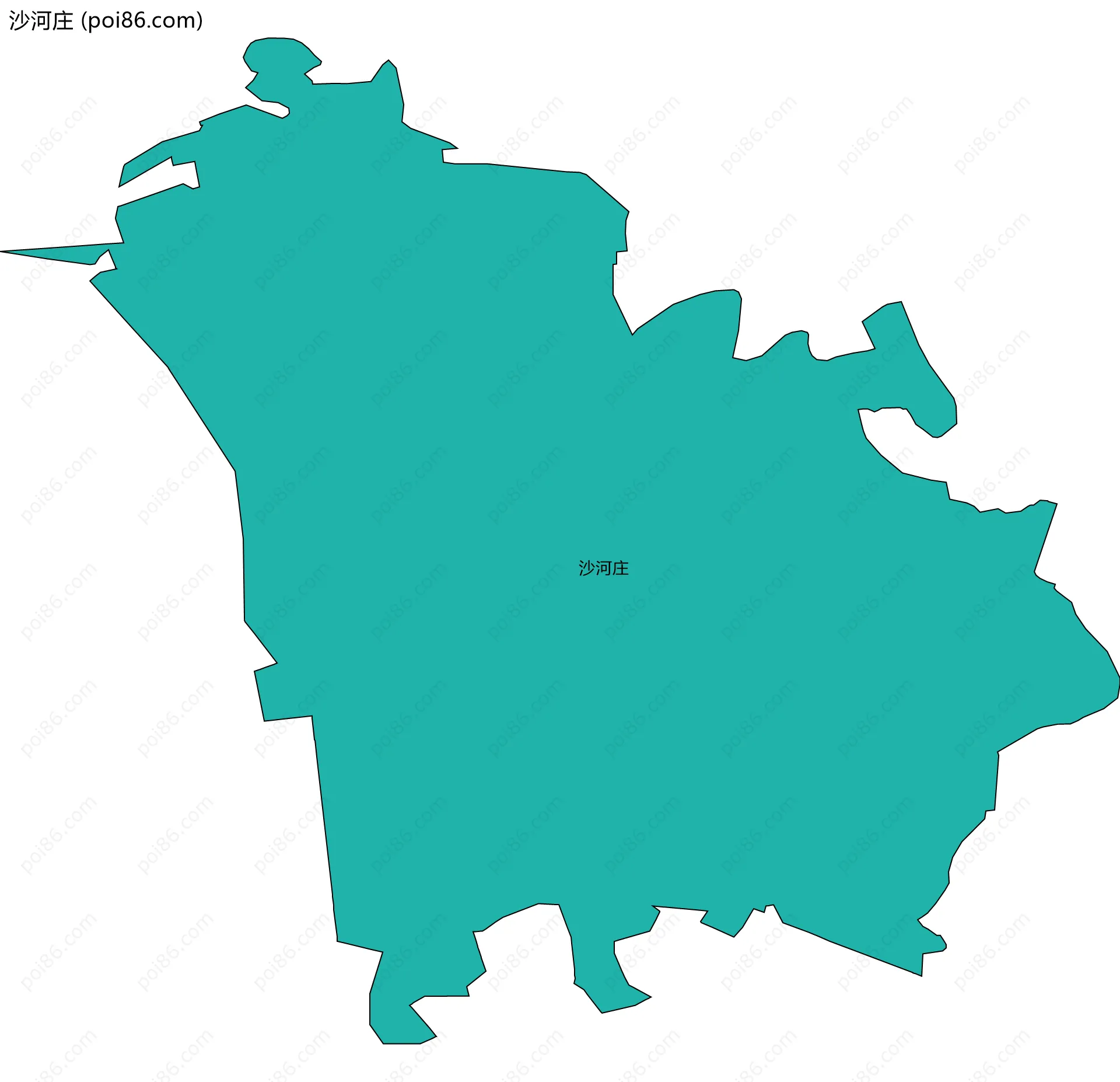 沙河庄边界地图