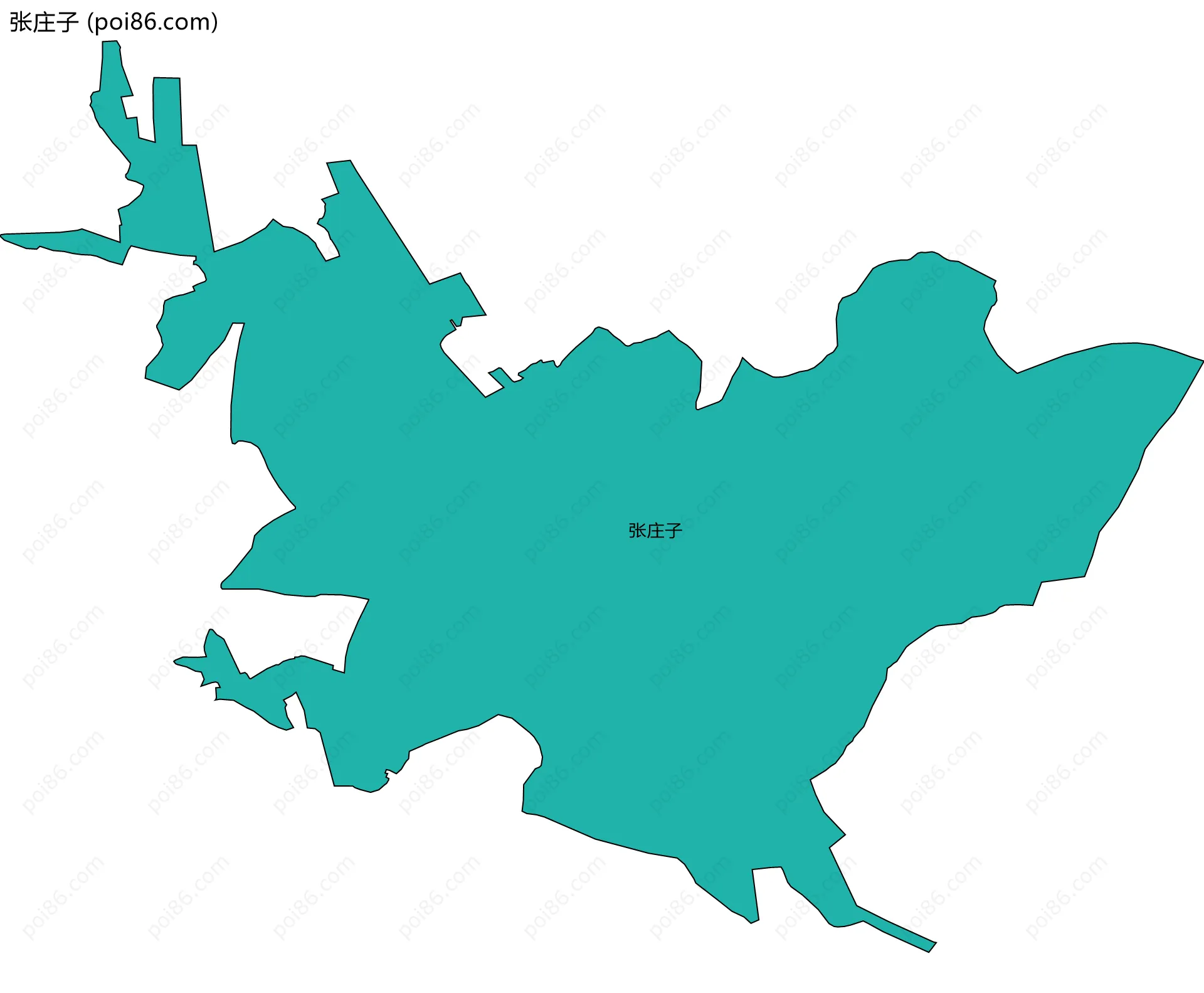 张庄子边界地图