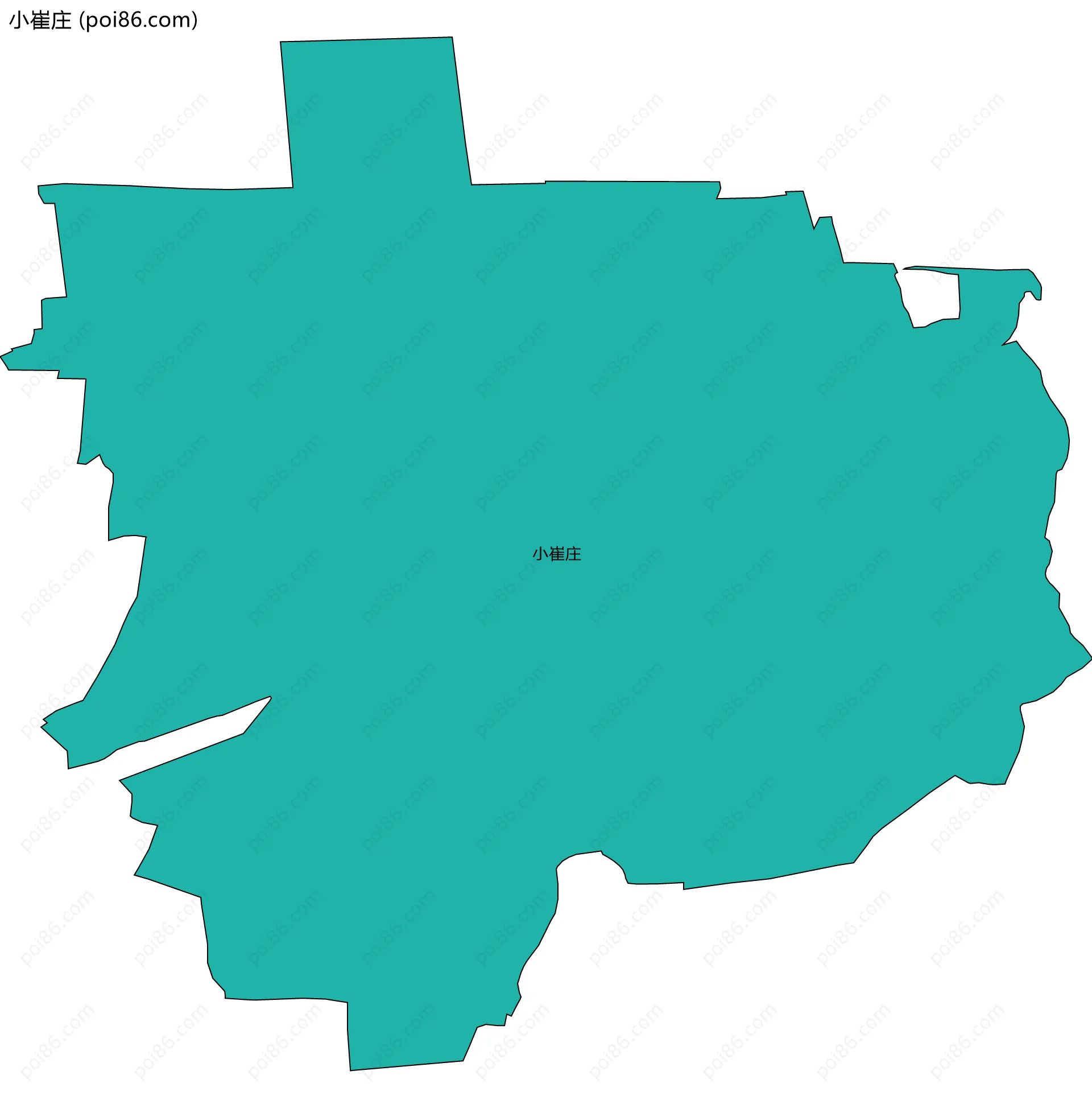 小崔庄边界地图