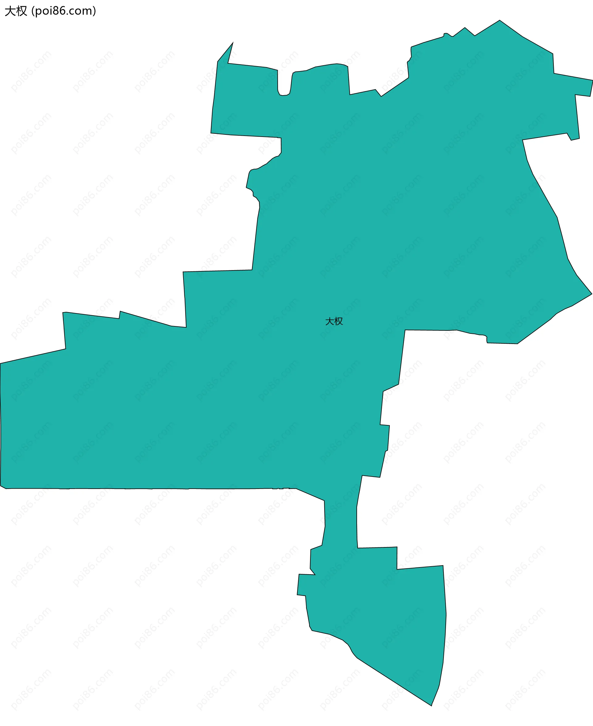 大权边界地图