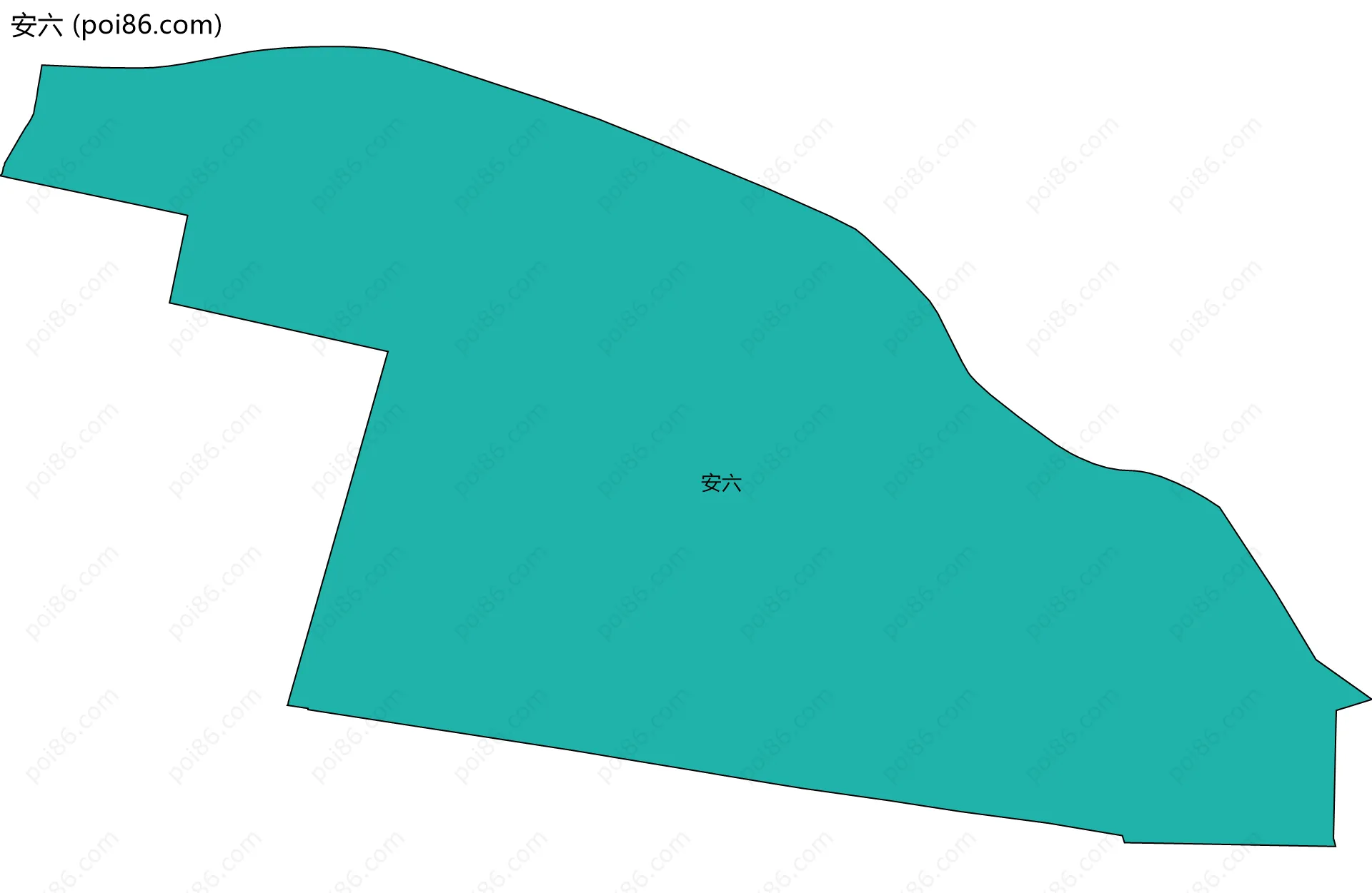 安六边界地图