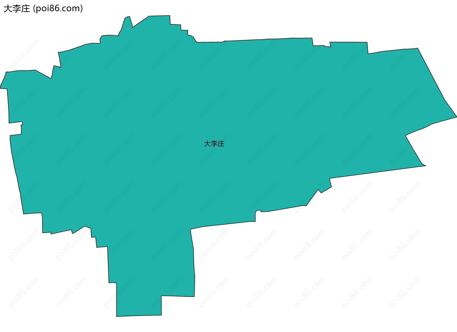 大李庄边界地图