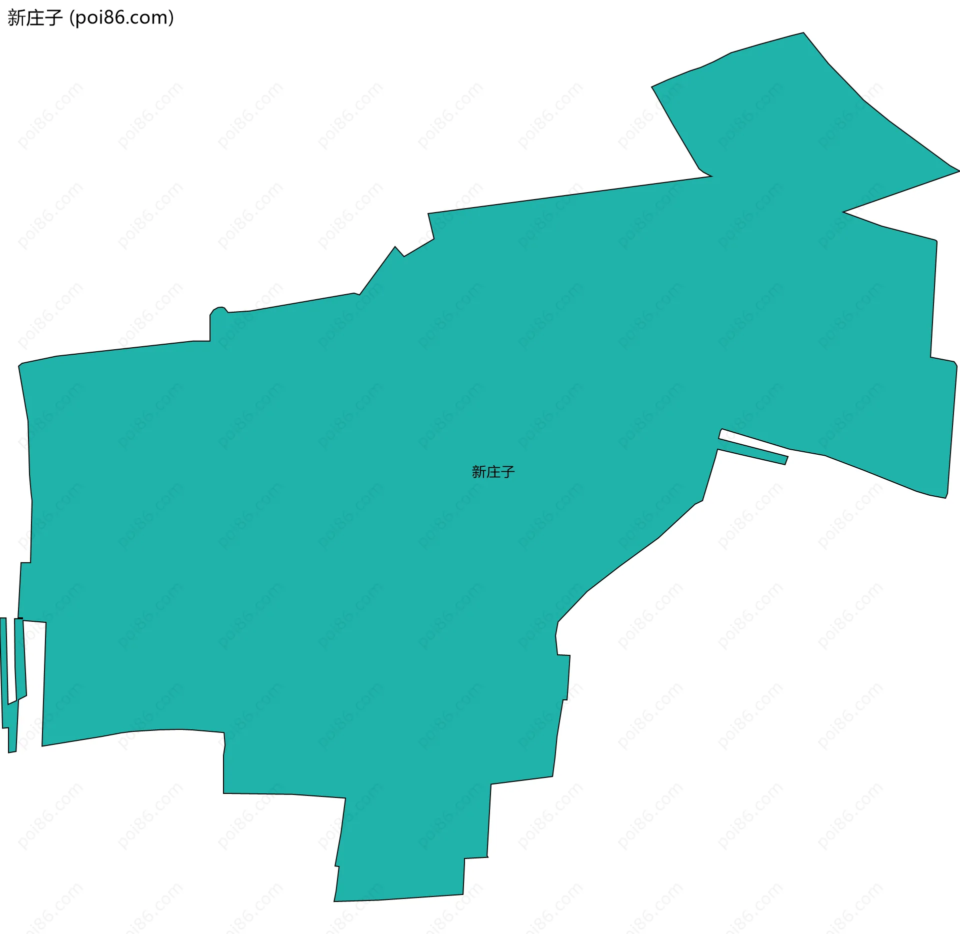 新庄子边界地图