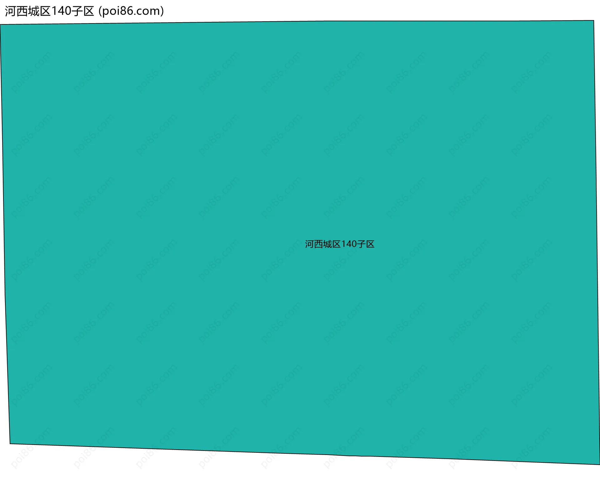 河西城区140子区边界地图