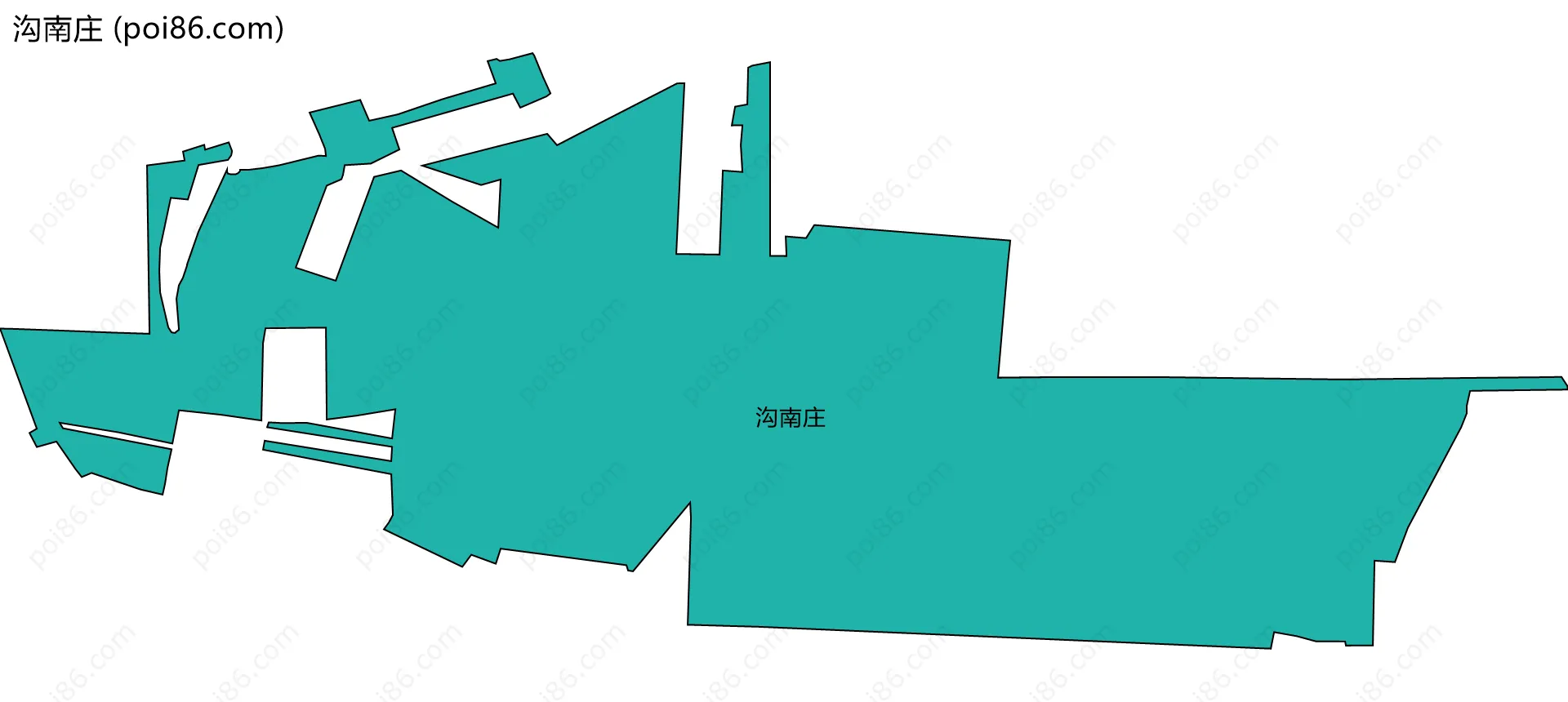 沟南庄边界地图