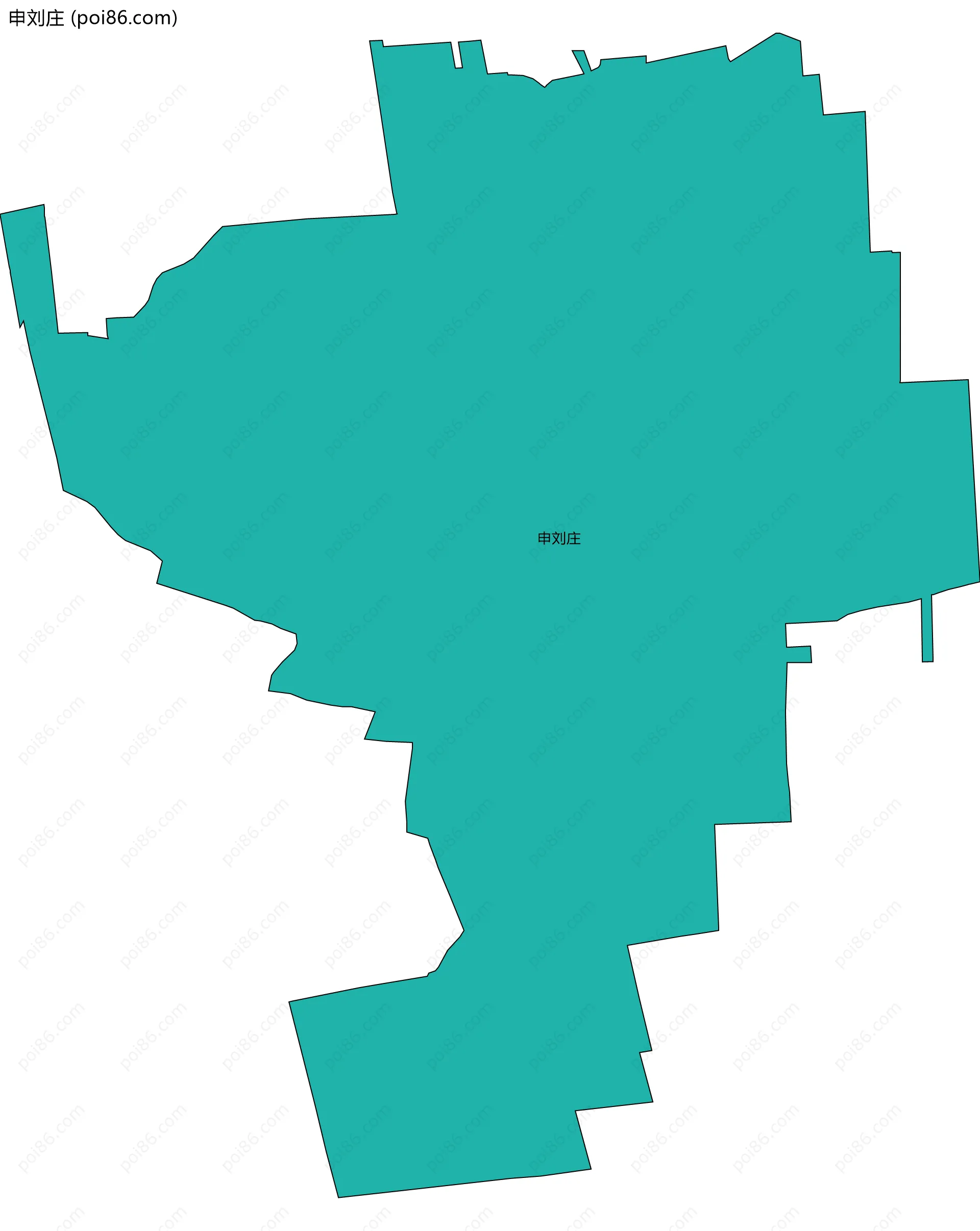 申刘庄边界地图