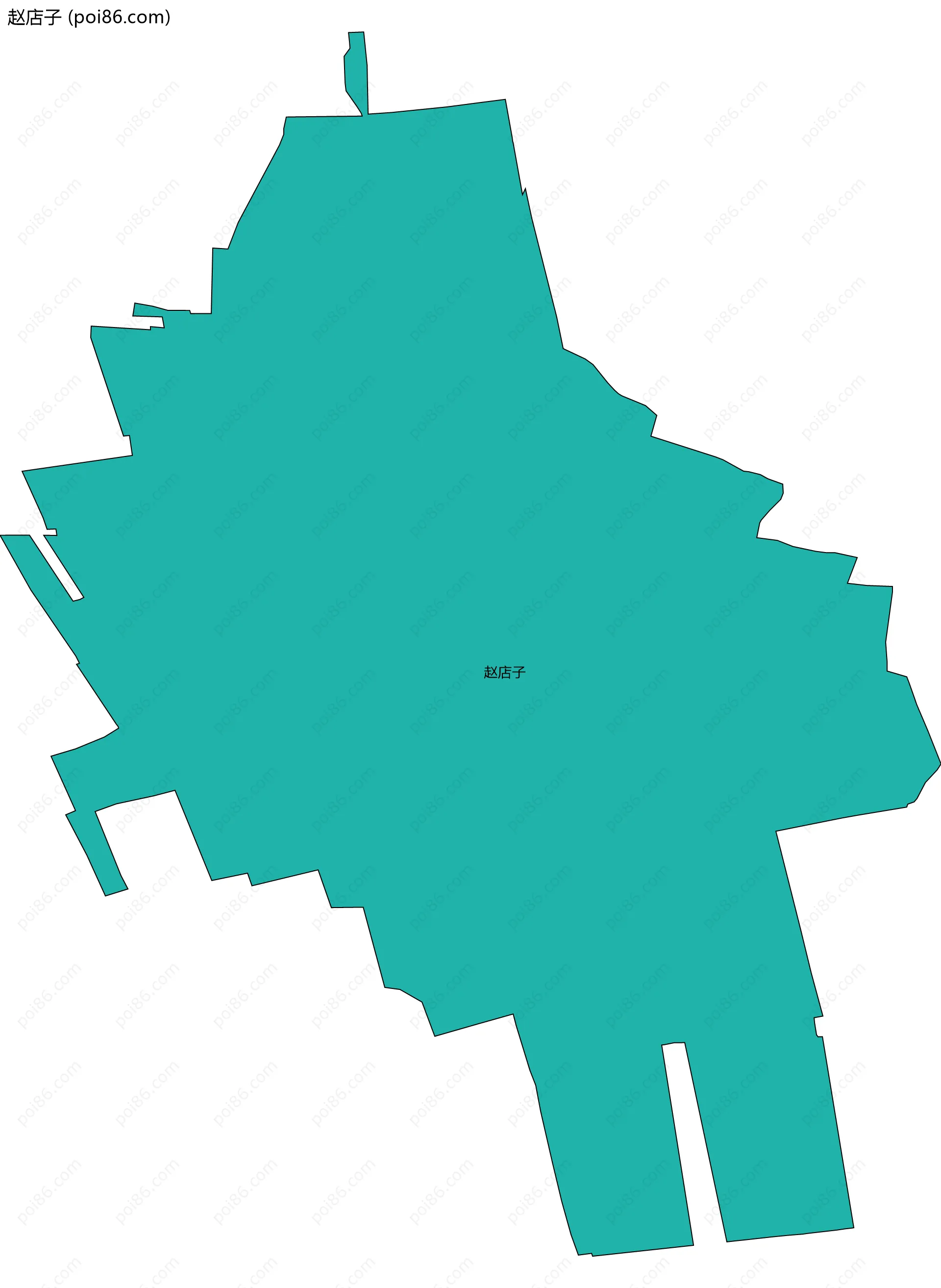 赵店子边界地图