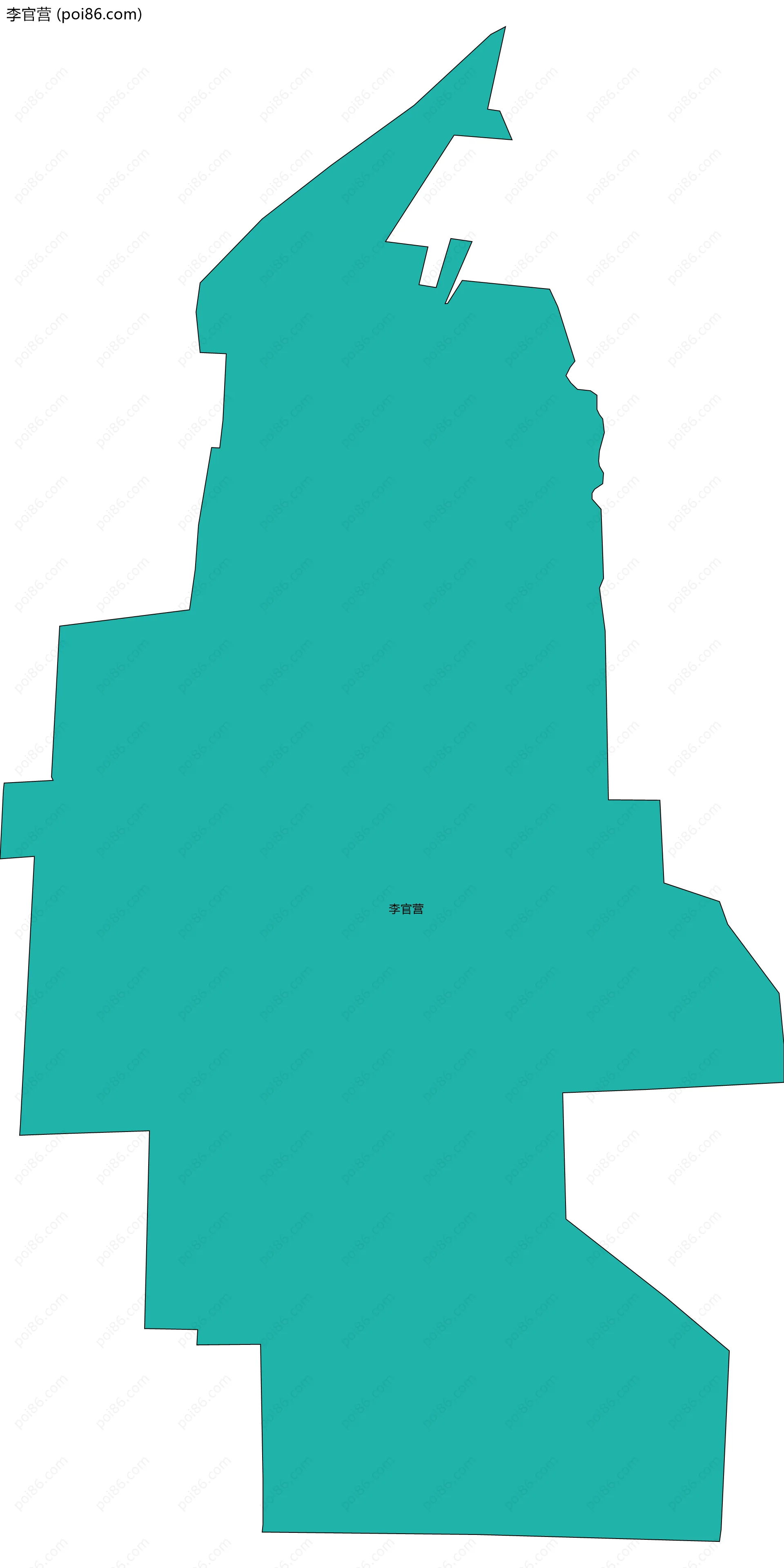 李官营边界地图