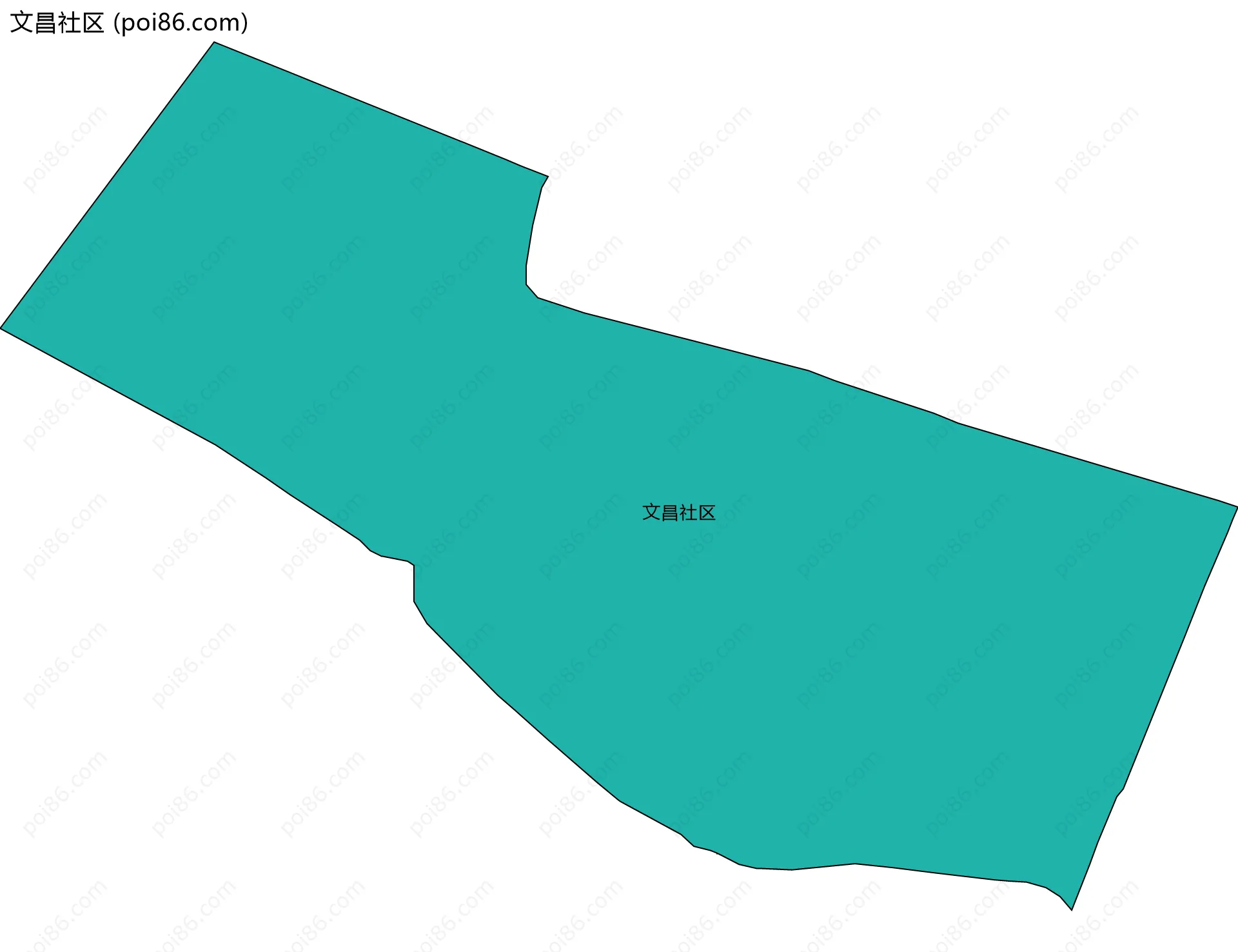 文昌社区边界地图
