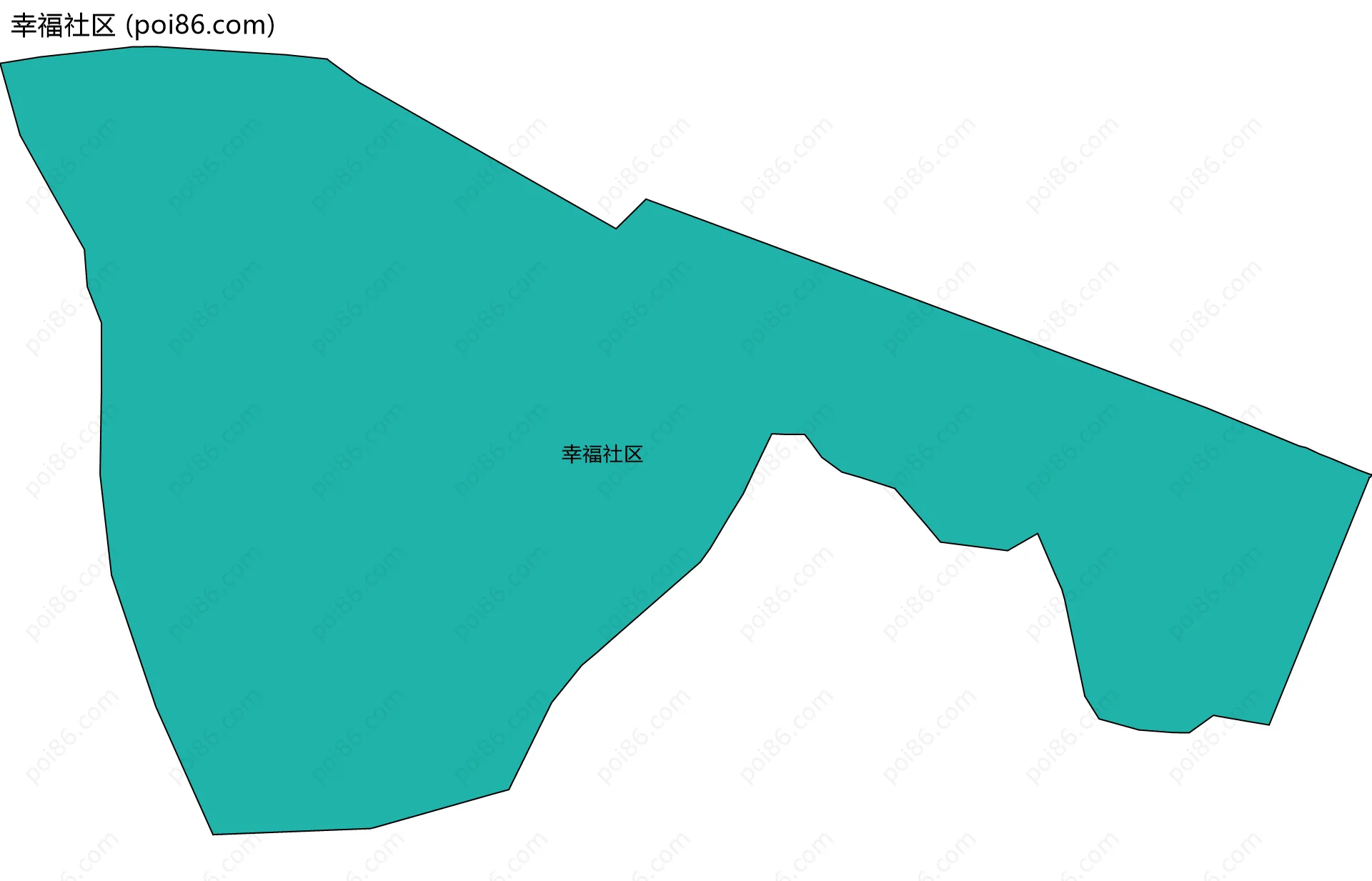 幸福社区边界地图