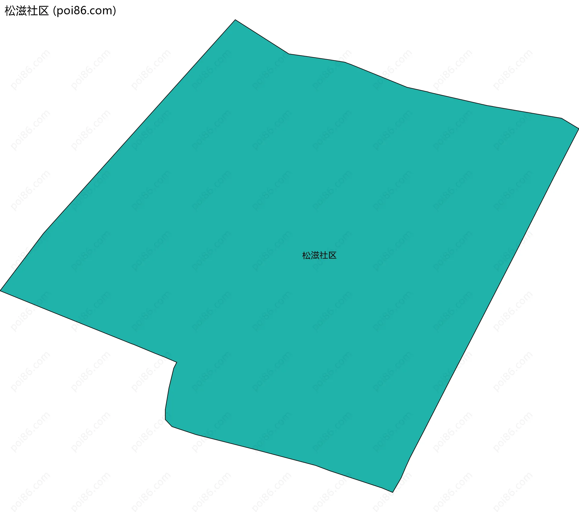 松滋社区边界地图